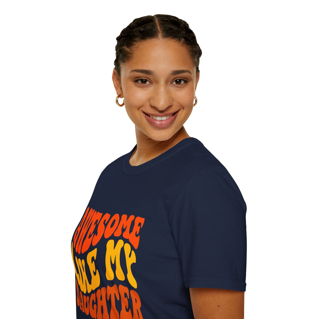 Awesome Like My Daughter T-Shirt – Funny Dad & Mom Graphic Tee, Proud Parent Shirt, Unisex Family Gift Apparel