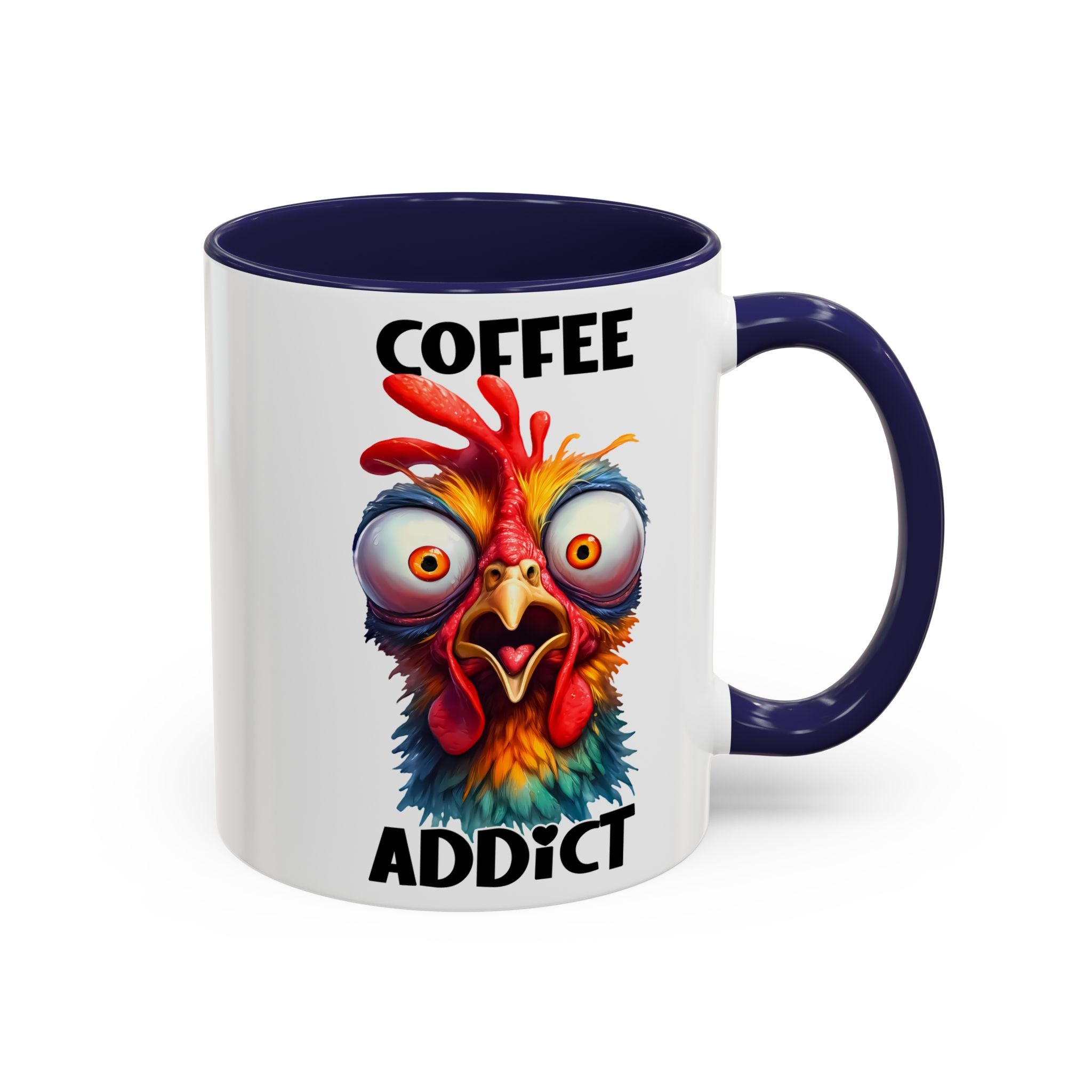 Coffee Addict – Perplexed Chicken Mug