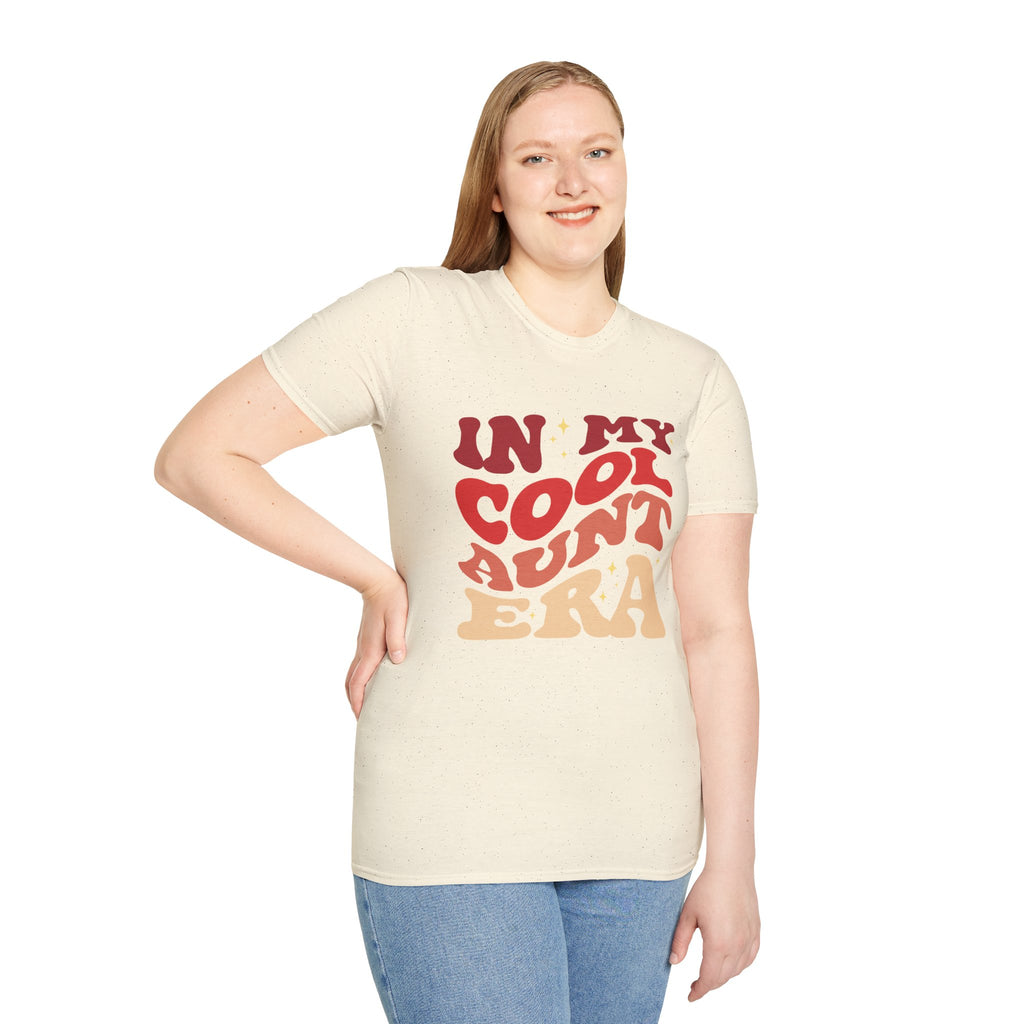 Cool Aunt T-Shirt – “In My Cool Aunt Era” Fun Auntie Gift Tee for Birthdays, Family Gatherings, and Everyday Wear