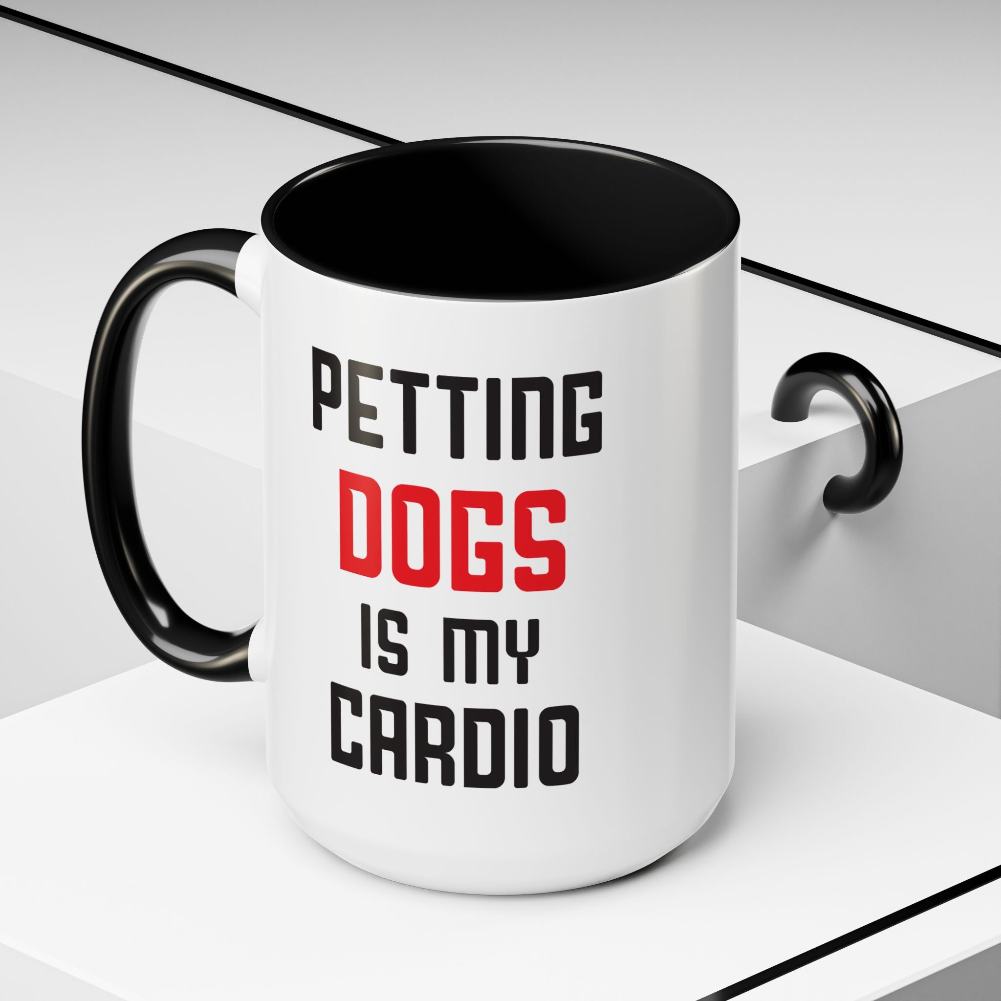 Dog Lover Coffee Mug – 11oz & 15oz Funny Pet Quote, Colorful Interior