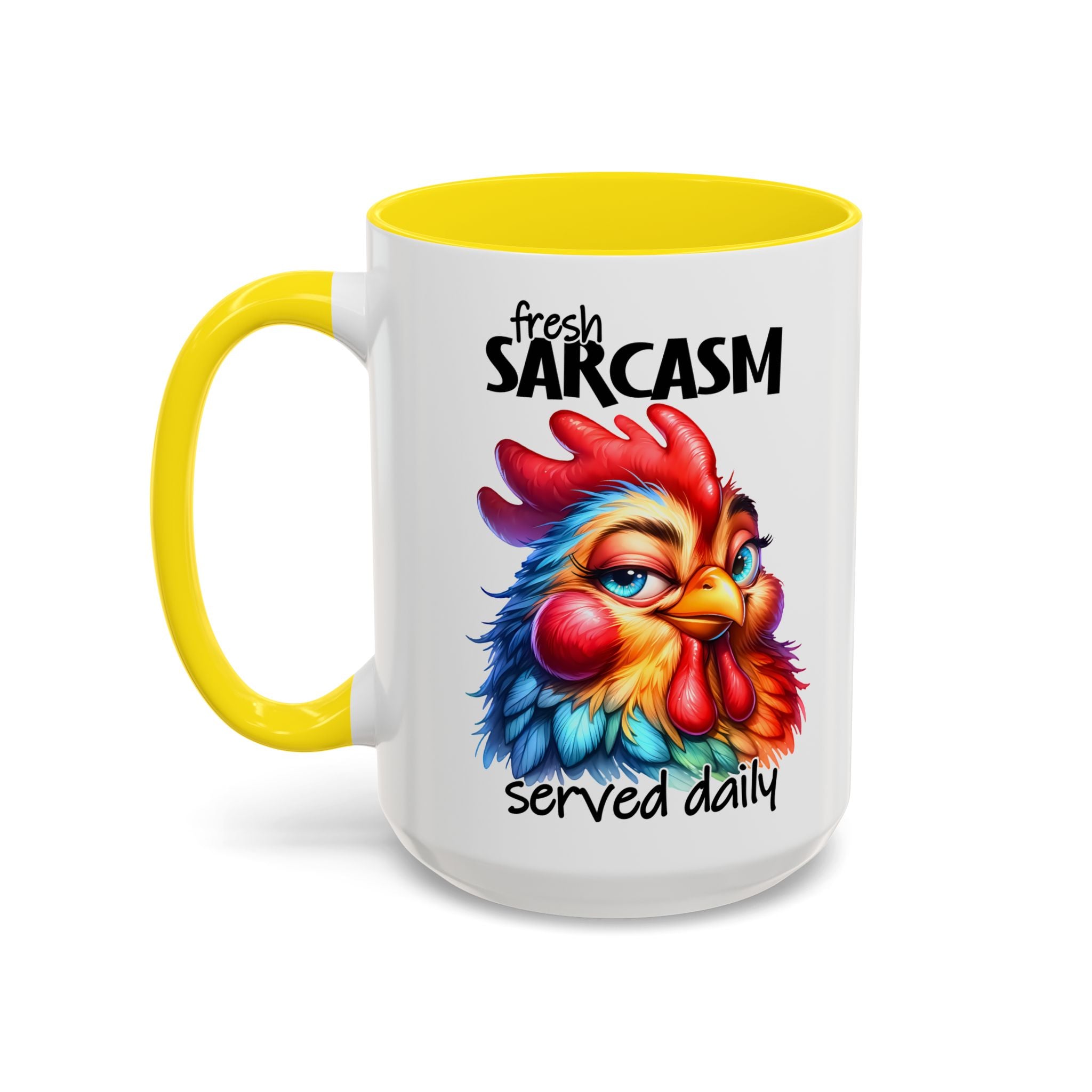 Fresh Sarcasm Served Daily – Chubby Chicken Mug