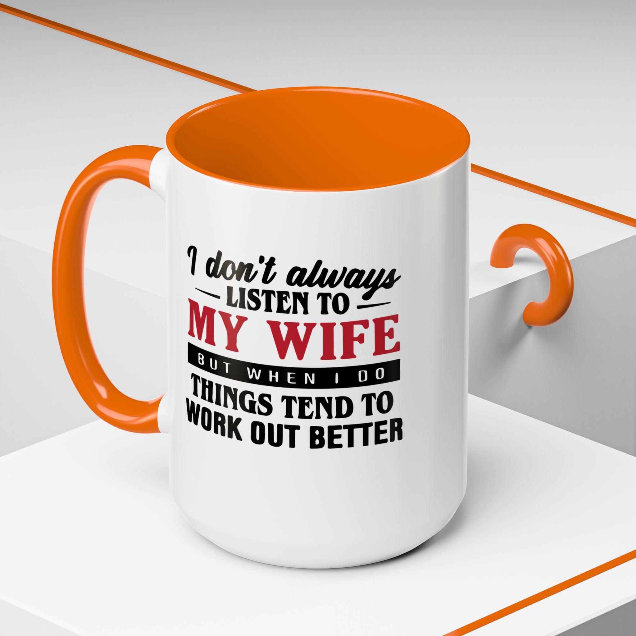 Funny Husband Coffee Mug – 11oz & 15oz Humor Quote, Colorful Interior
