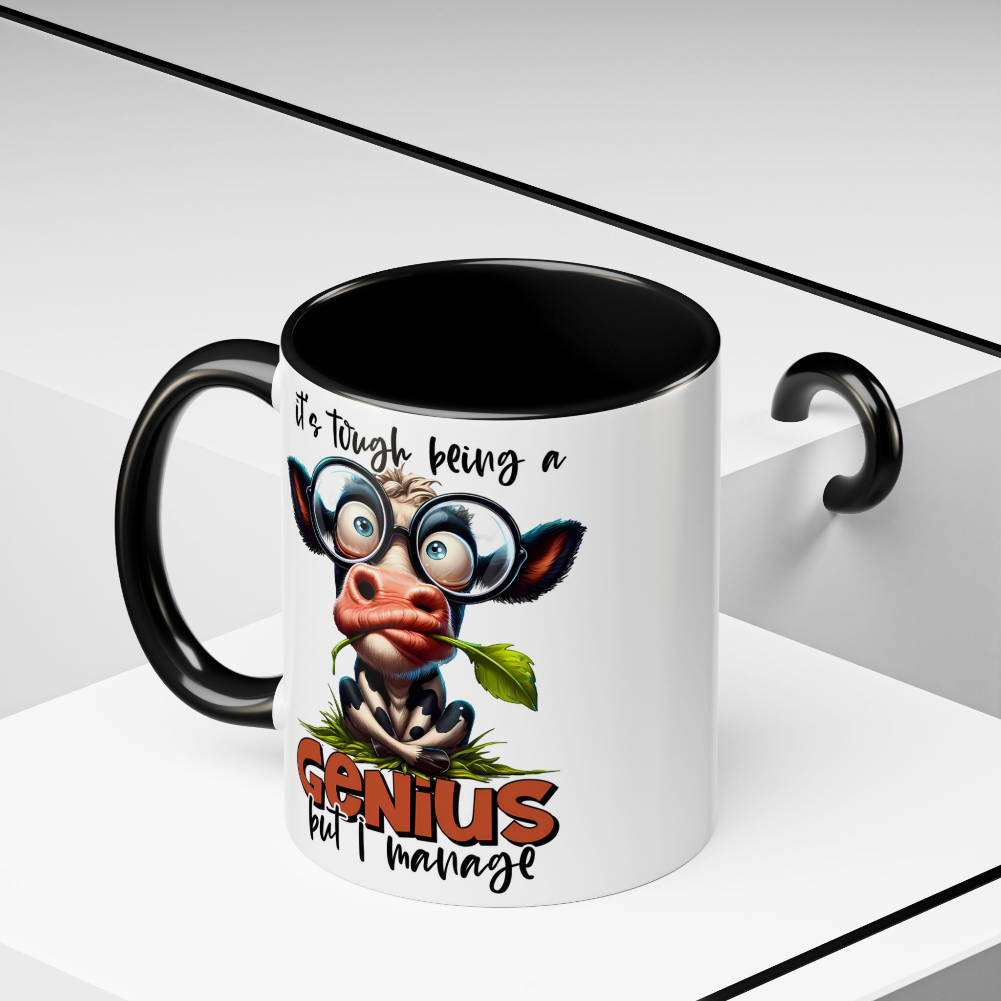 Moo-dest Genius Coffee Mug