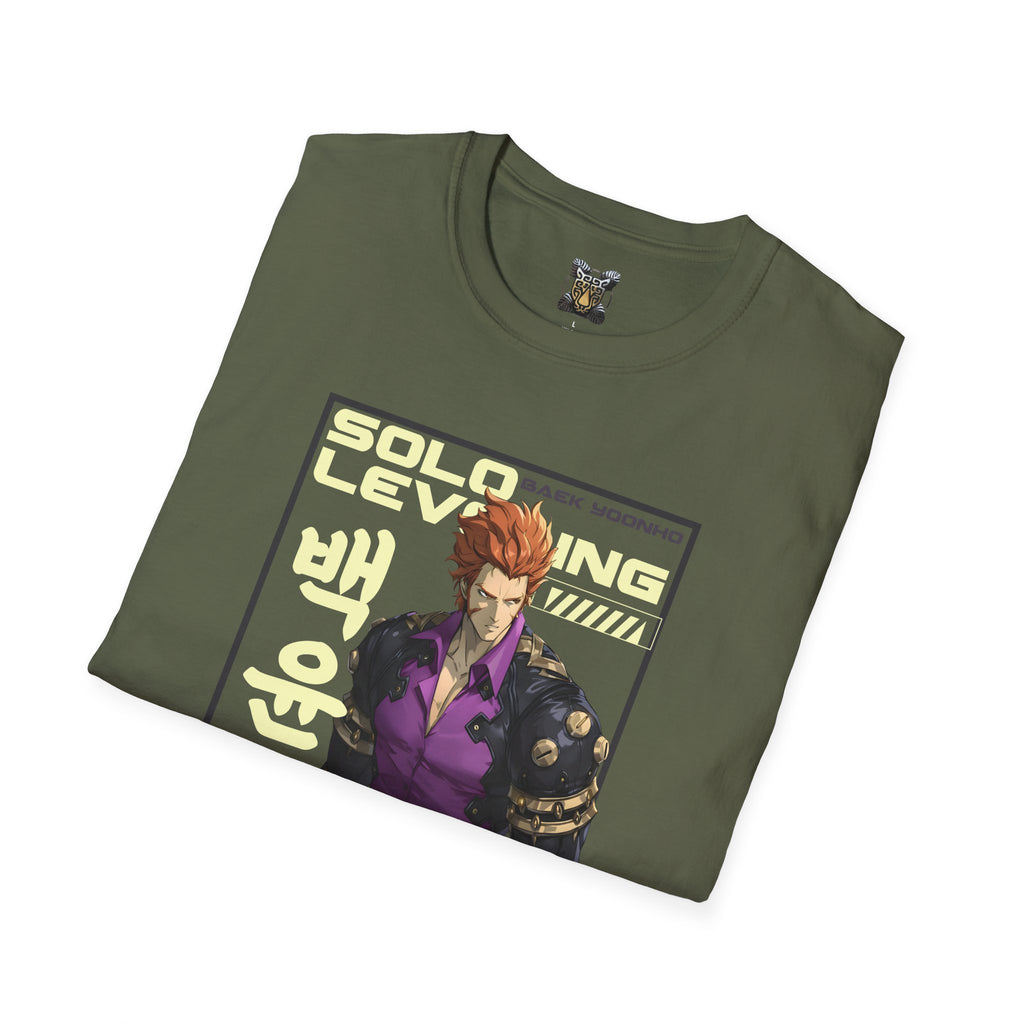 Solo Leveling T-Shirt – Baek Yoonho Anime Graphic Tee for Fans of Manhwa