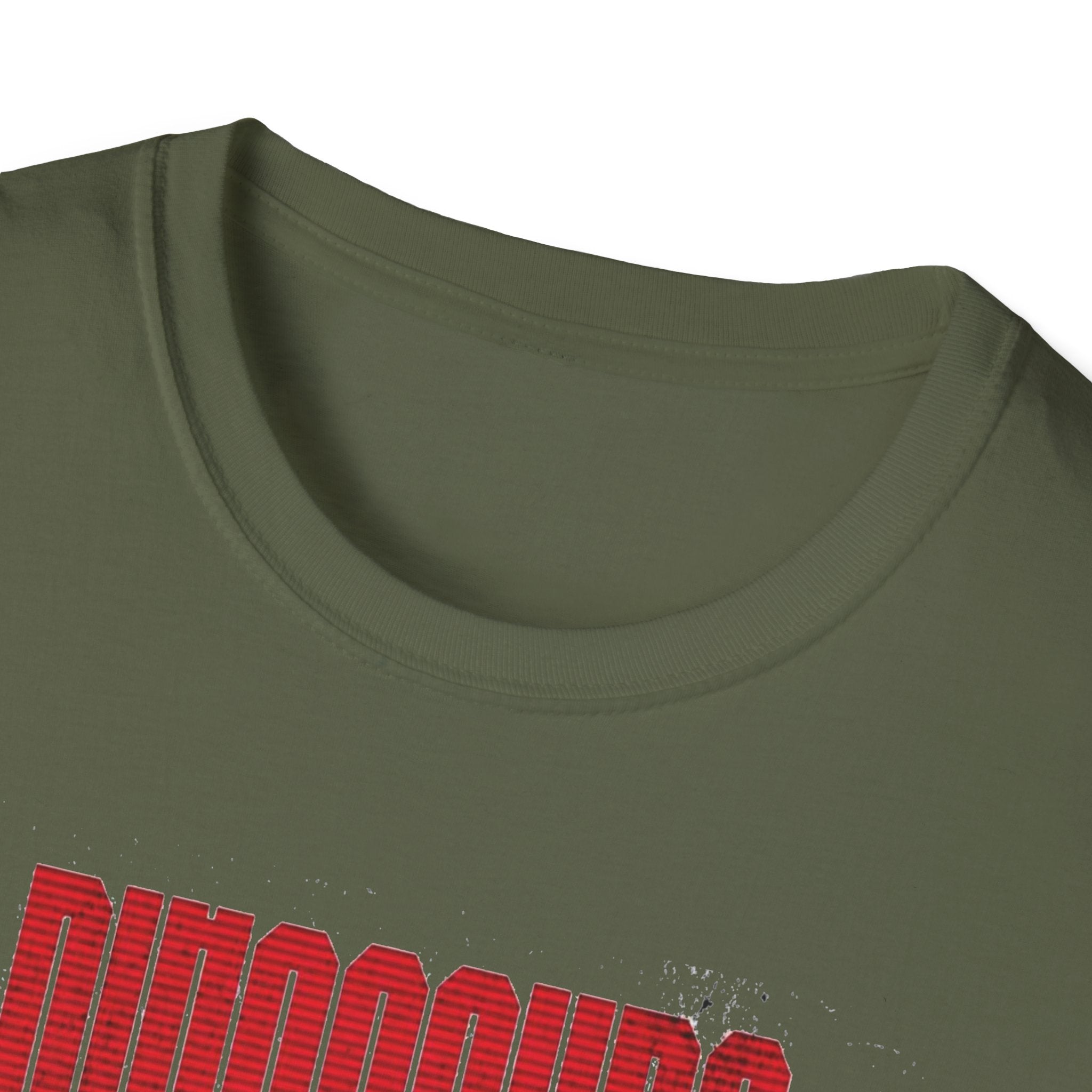 T-Rex Loading – Red Mechanical Dino Tee