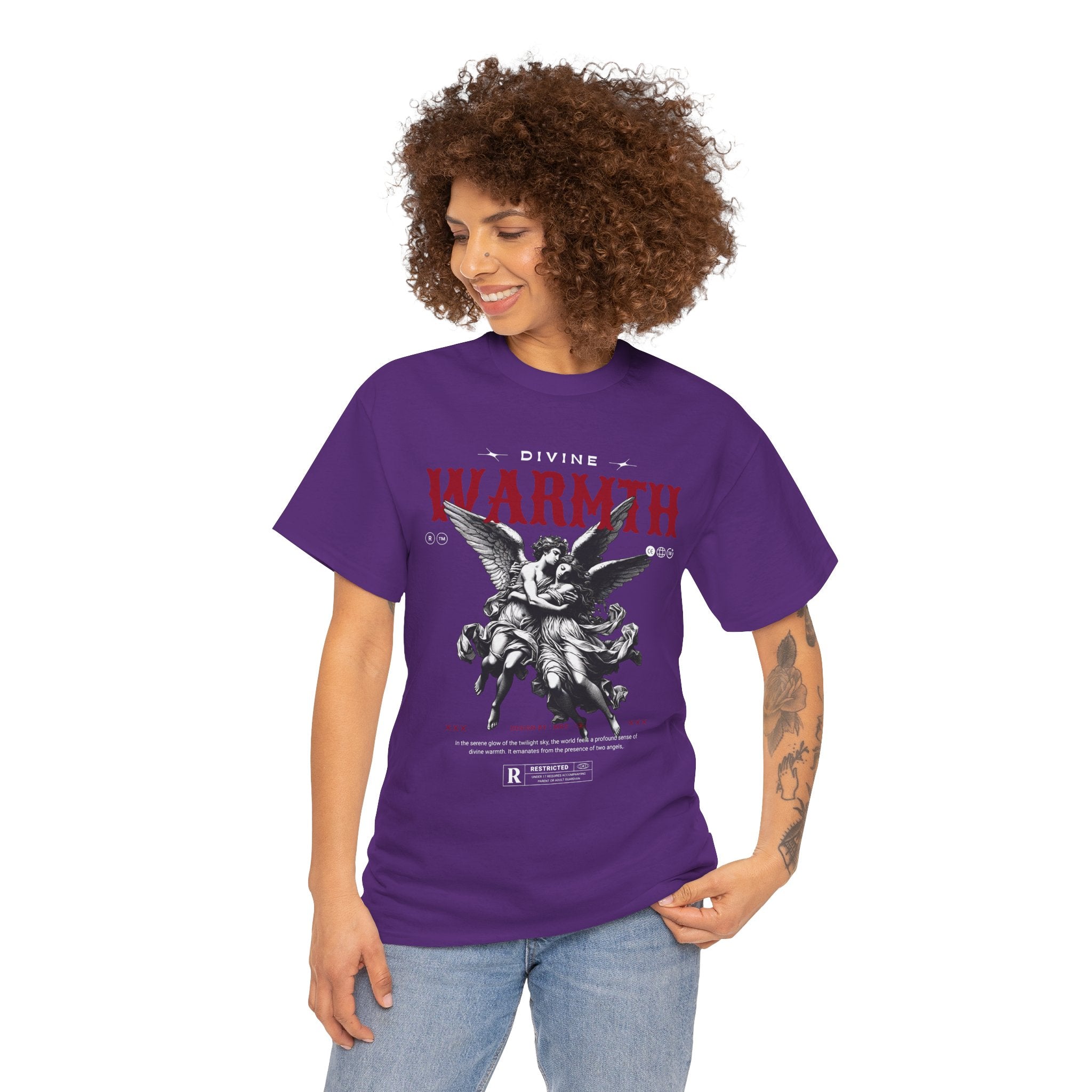 Divine Warmth: Angelic Embrace T-Shirt Design