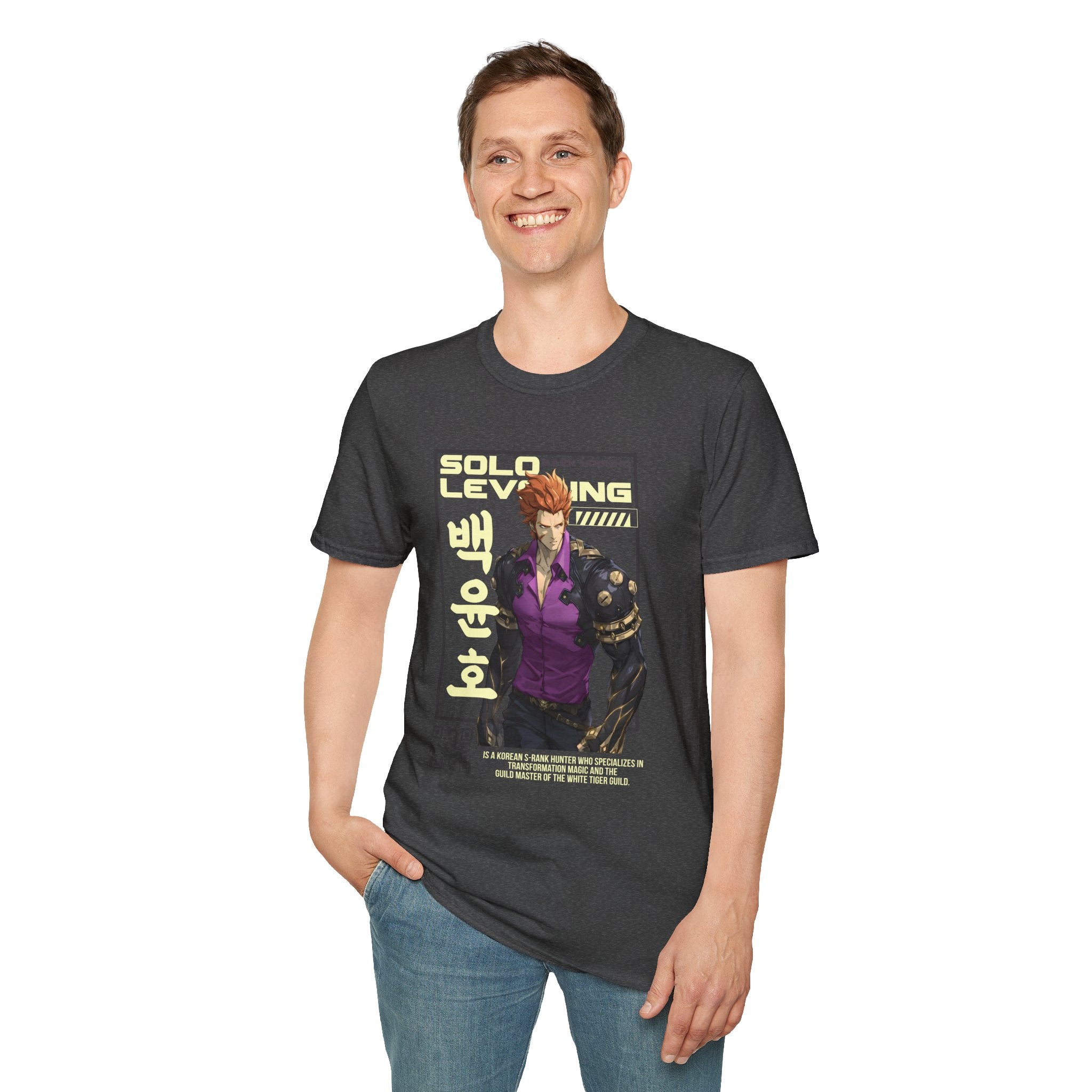 Solo Leveling T-Shirt – Baek Yoonho Anime Graphic Tee for Fans of Manhwa