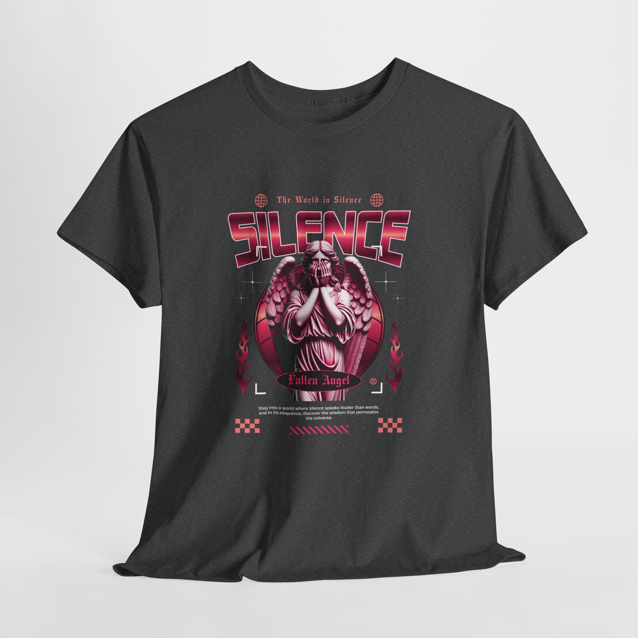 Echoes of Silence: Fallen Angel Streetwear Art