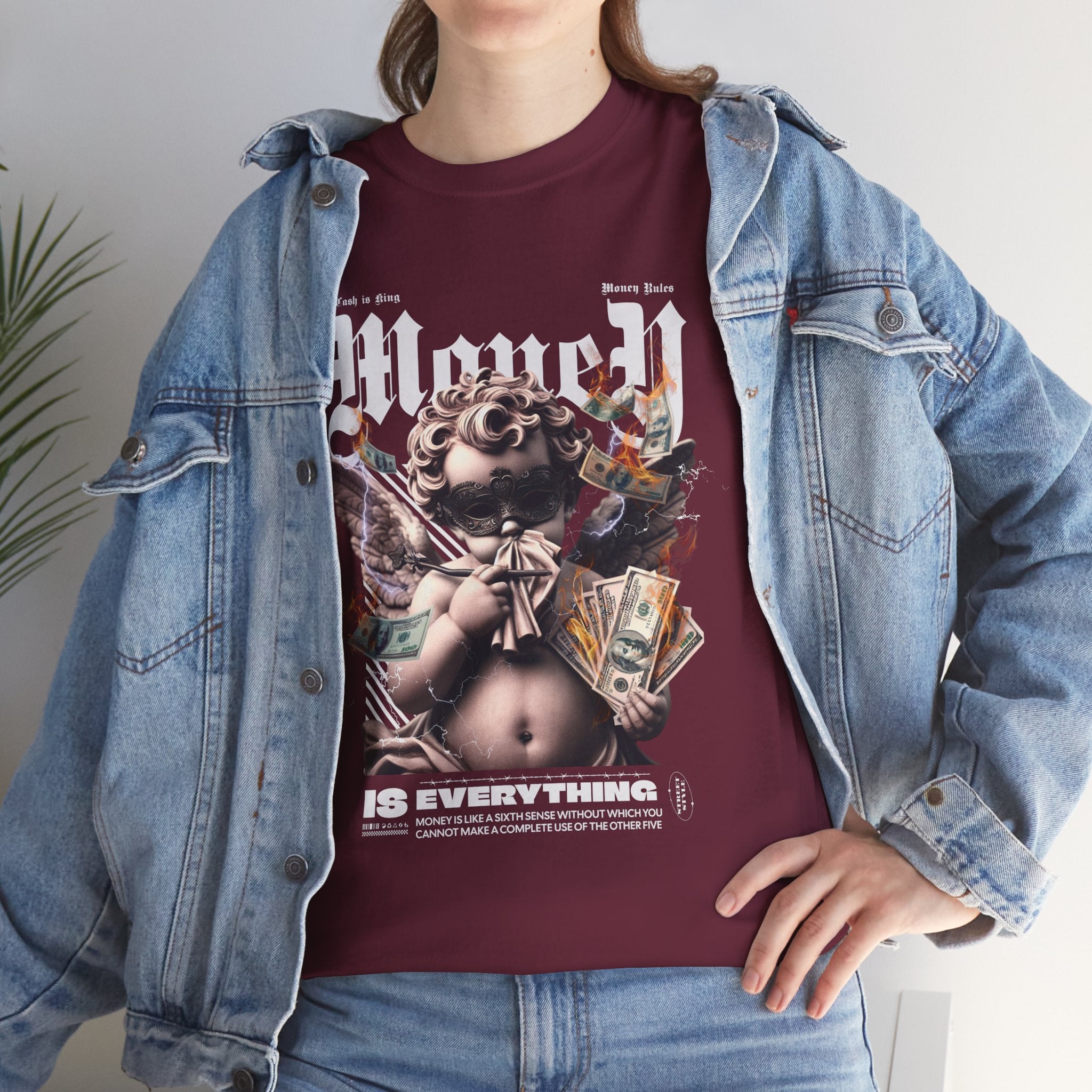 Money is Everything: Opulent Cherub Streetwear Design
