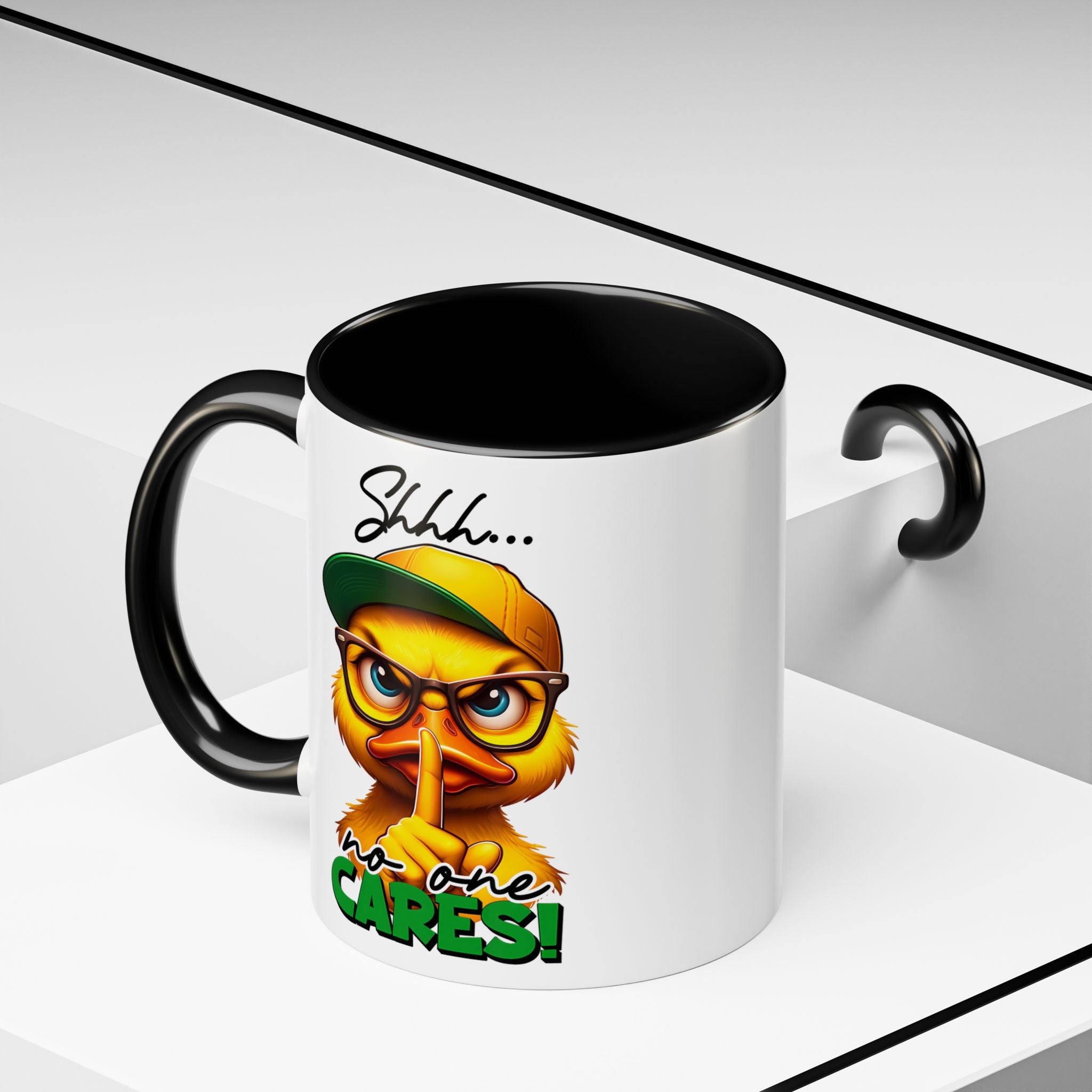 Shhh… No One Cares Duckling Mug