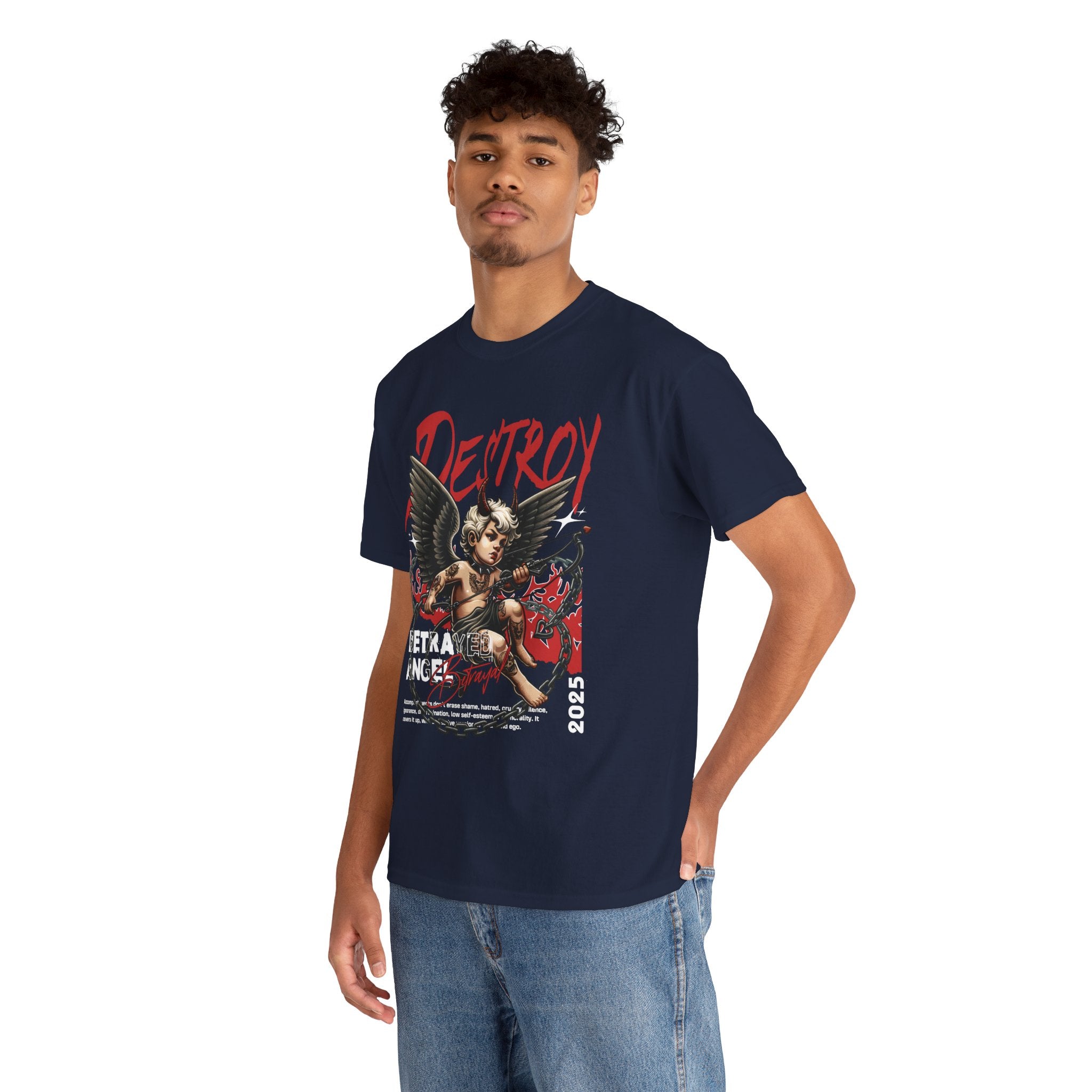 Destroyed Innocence: Betrayed Angel Streetwear Graphic