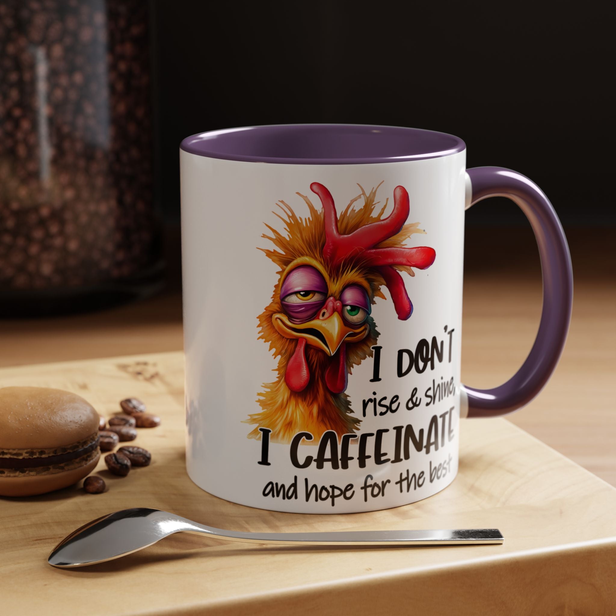 I Don’t Rise and Shine – I Caffeinate and Hope for the Best Mug