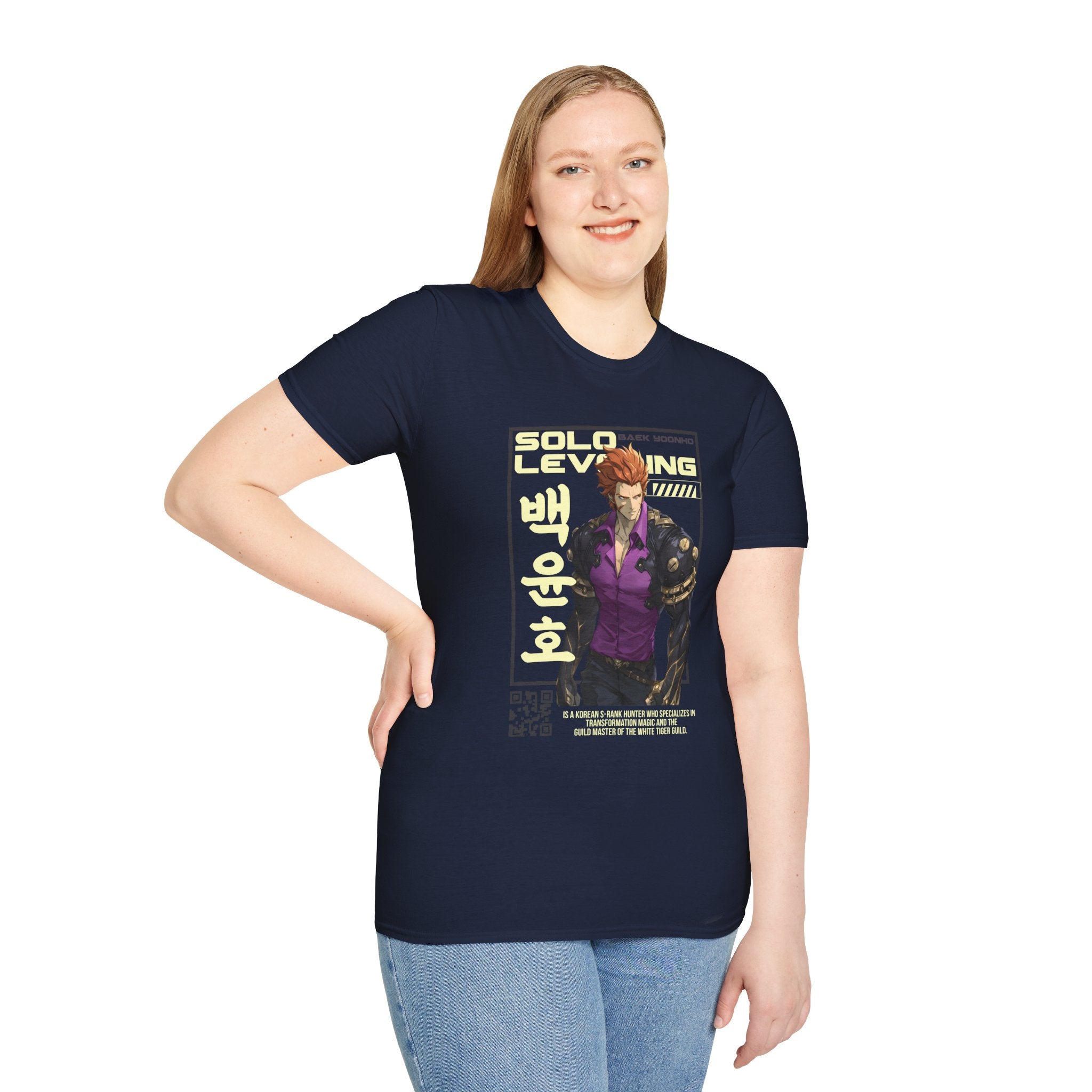 Solo Leveling T-Shirt – Baek Yoonho Anime Graphic Tee for Fans of Manhwa