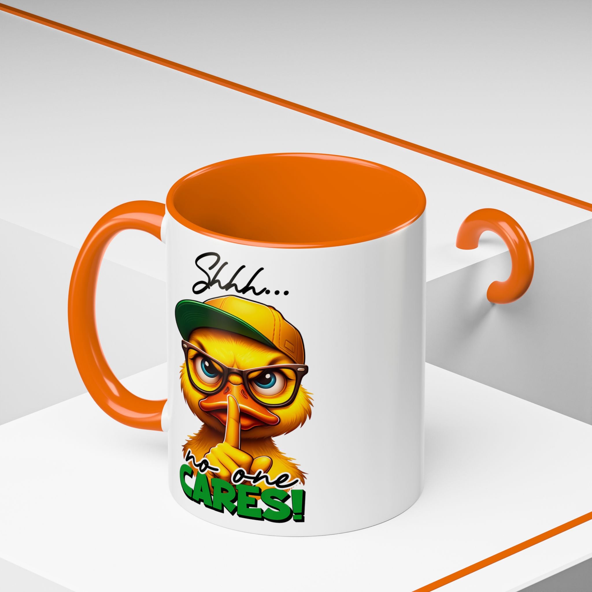 Shhh… No One Cares Duckling Mug