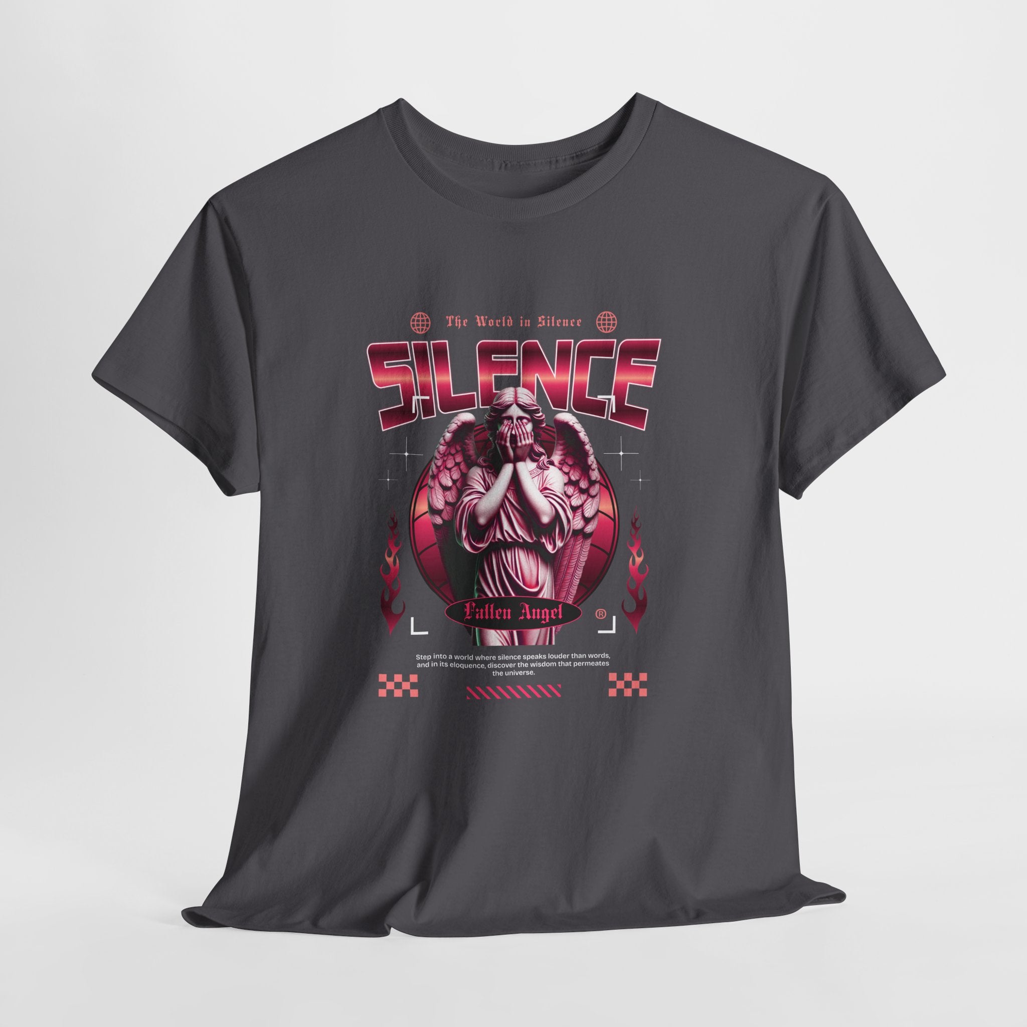Echoes of Silence: Fallen Angel Streetwear Art