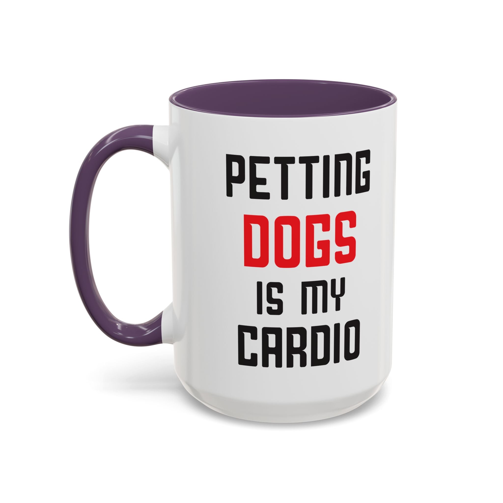 Dog Lover Coffee Mug – 11oz & 15oz Funny Pet Quote, Colorful Interior
