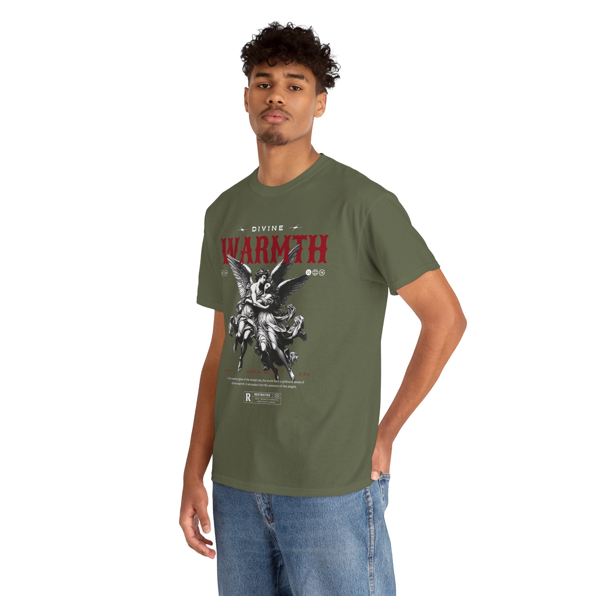 Divine Warmth: Angelic Embrace T-Shirt Design
