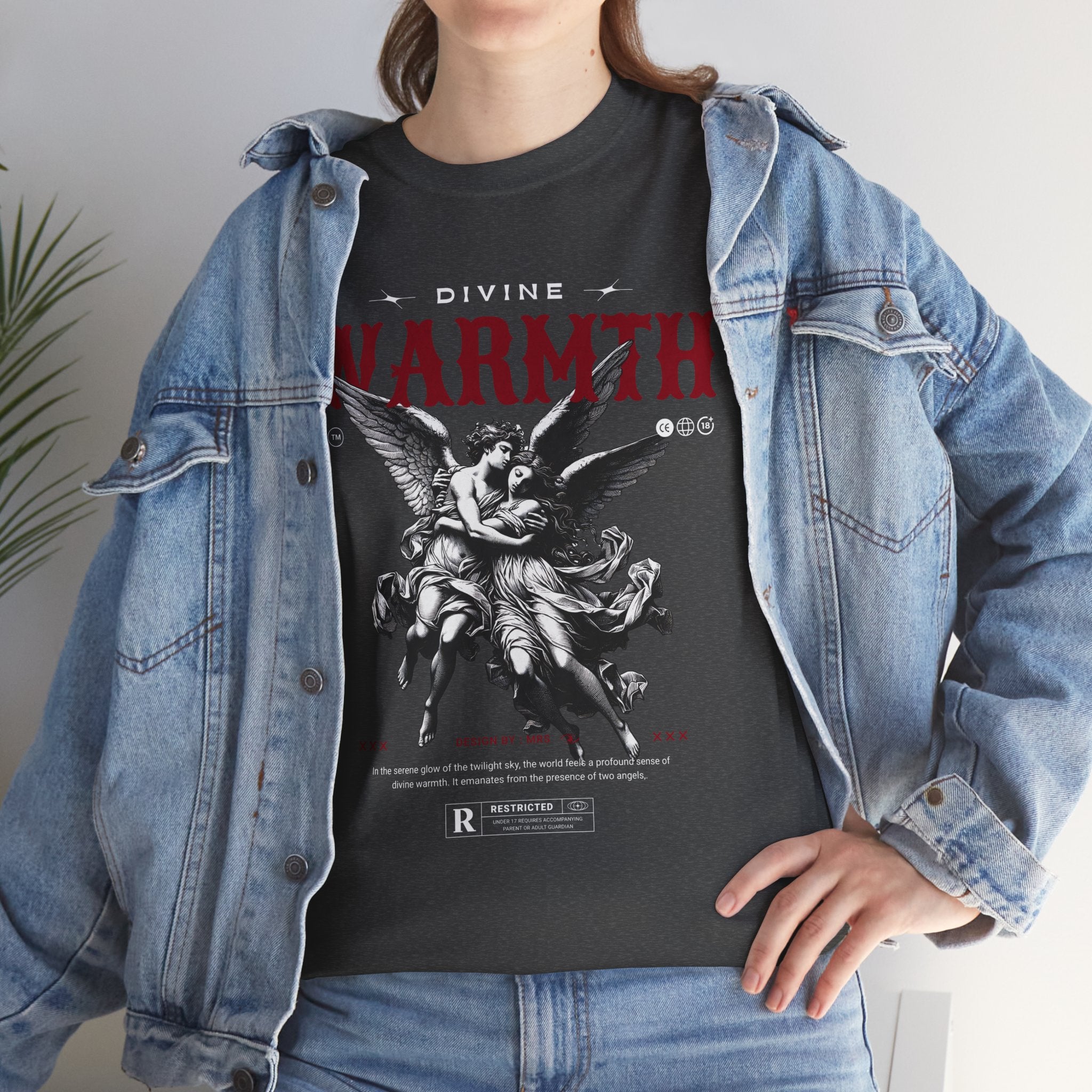 Divine Warmth: Angelic Embrace T-Shirt Design