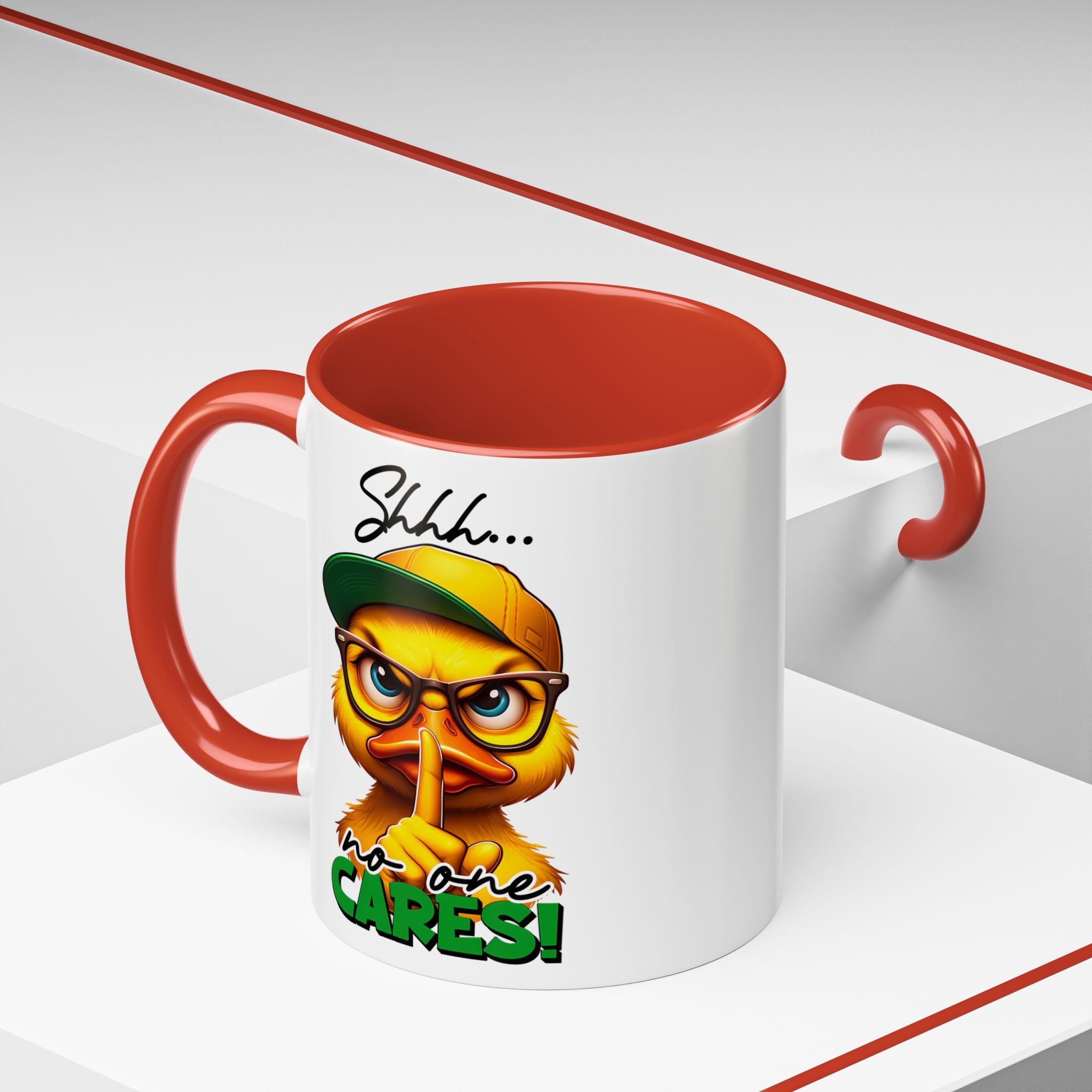 Shhh… No One Cares Duckling Mug