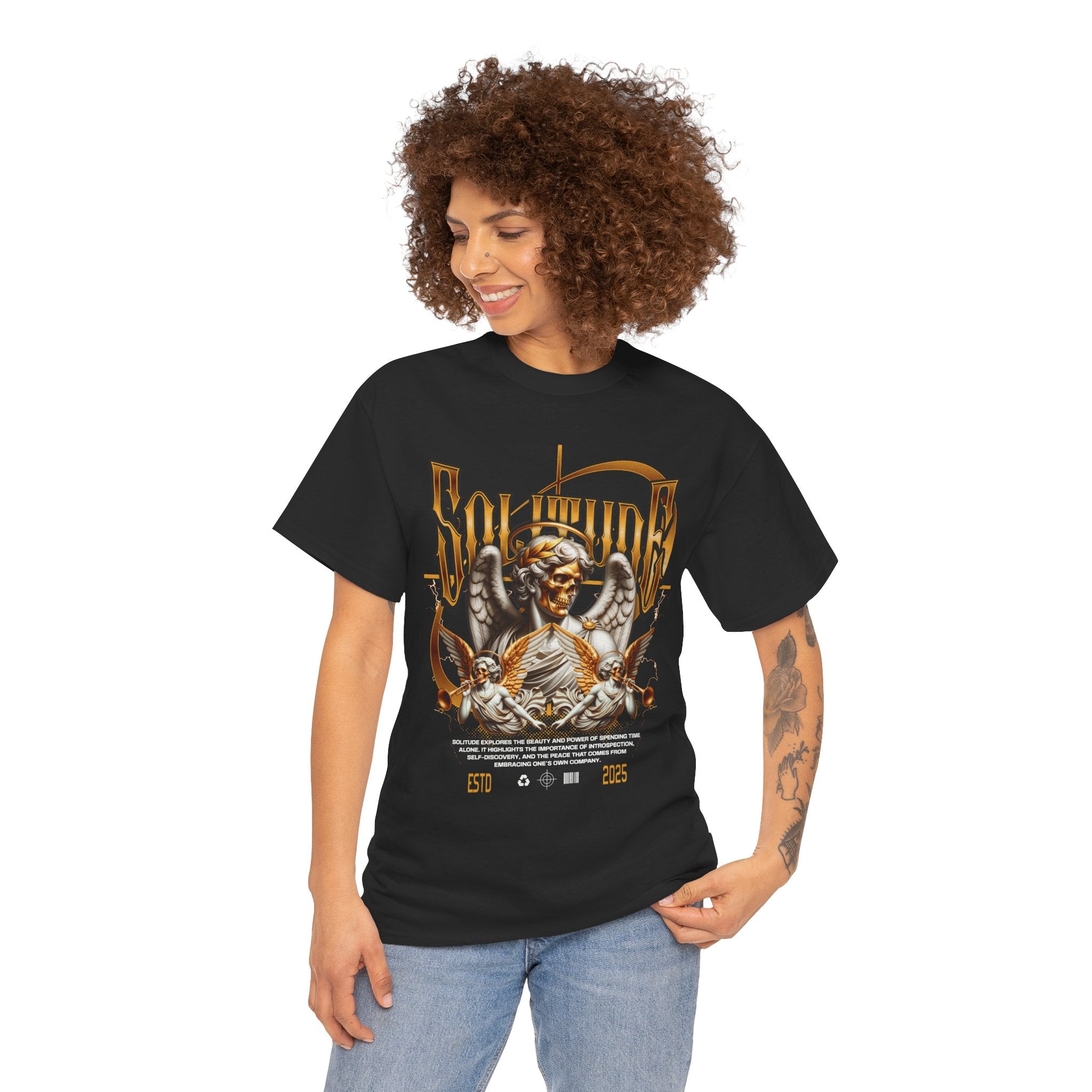 "Wings of Sin" - Gothic T-Shirt Design
