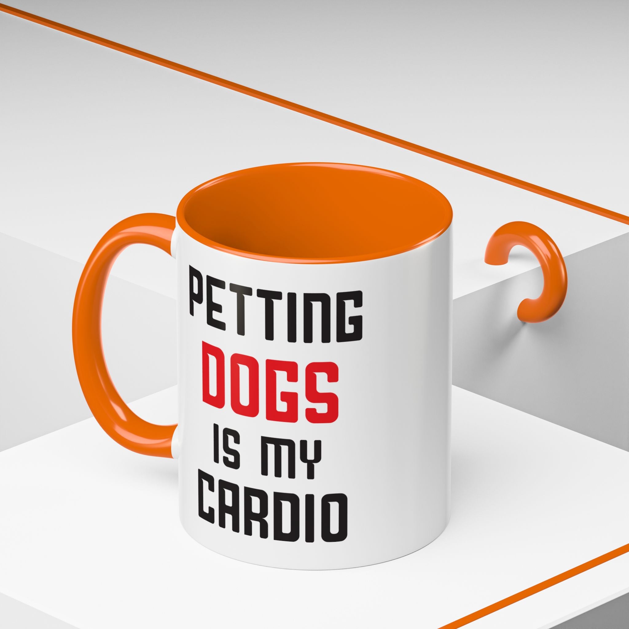 Dog Lover Coffee Mug – 11oz & 15oz Funny Pet Quote, Colorful Interior