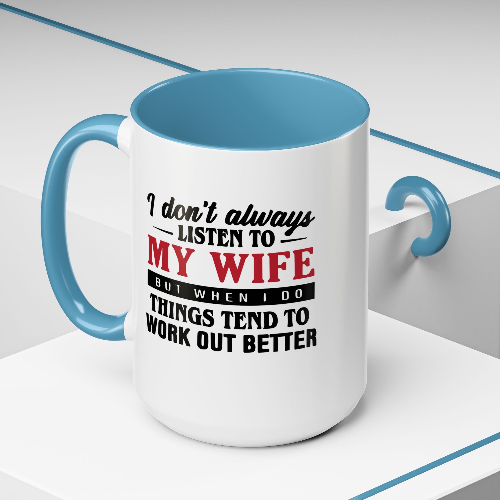 Funny Husband Coffee Mug – 11oz & 15oz Humor Quote, Colorful Interior