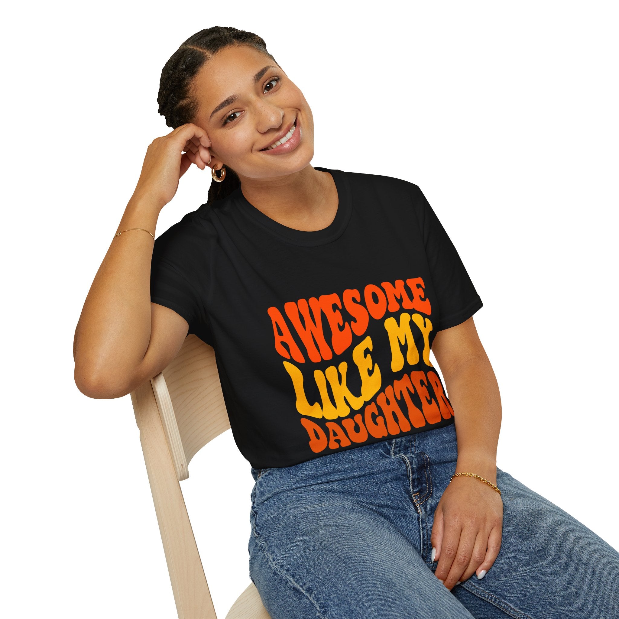 Awesome Like My Daughter T-Shirt – Funny Dad & Mom Graphic Tee, Proud Parent Shirt, Unisex Family Gift Apparel