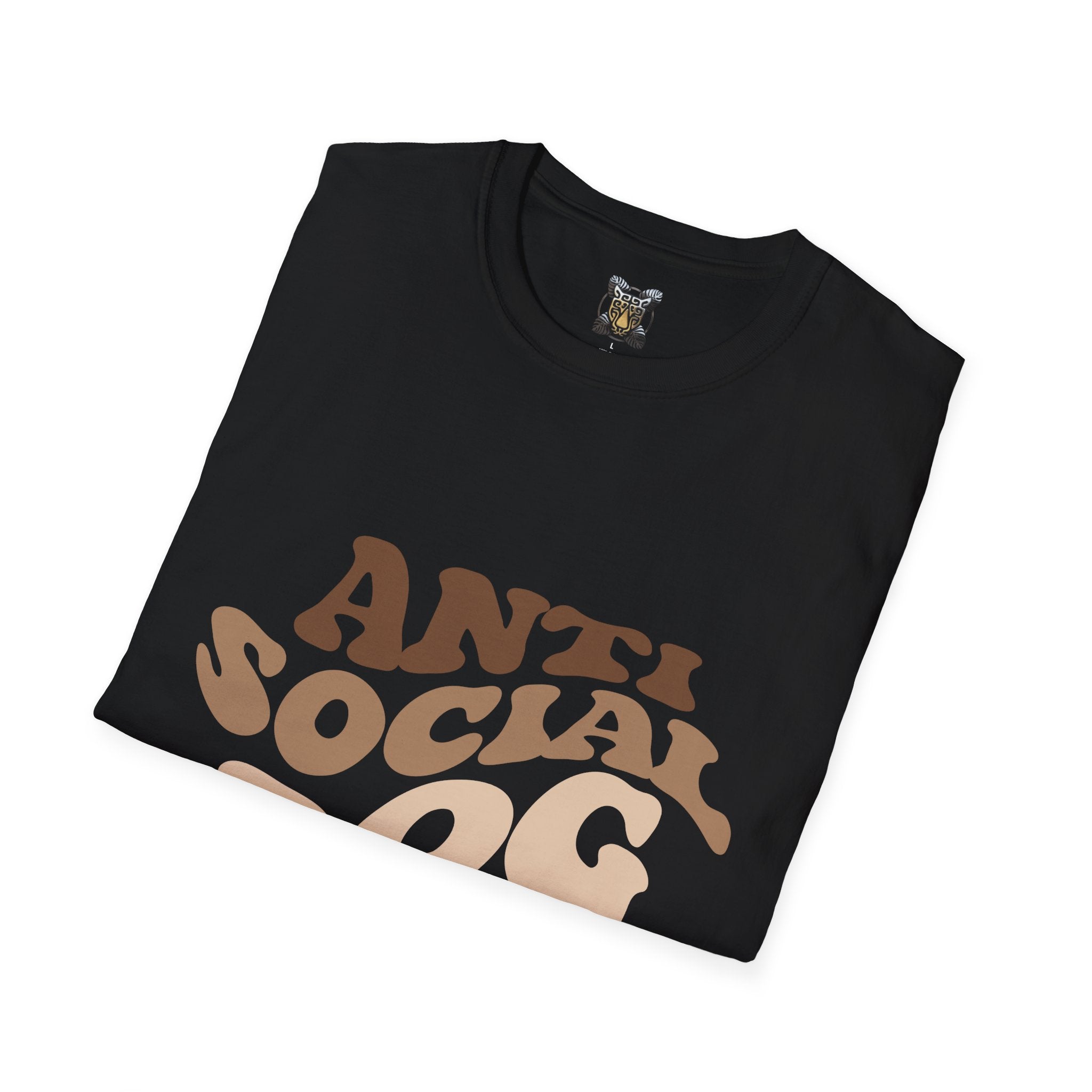 Anti Social Dog Club T-Shirt – Funny Dog Lover Graphic Tee, Introvert Pet Owner Shirt, Unisex Casual Apparel