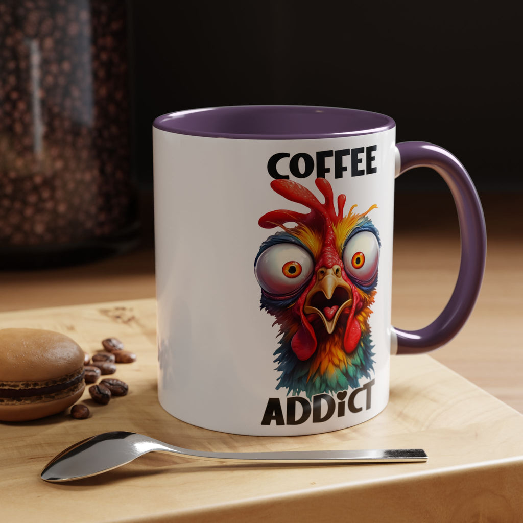 Coffee Addict – Perplexed Chicken Mug