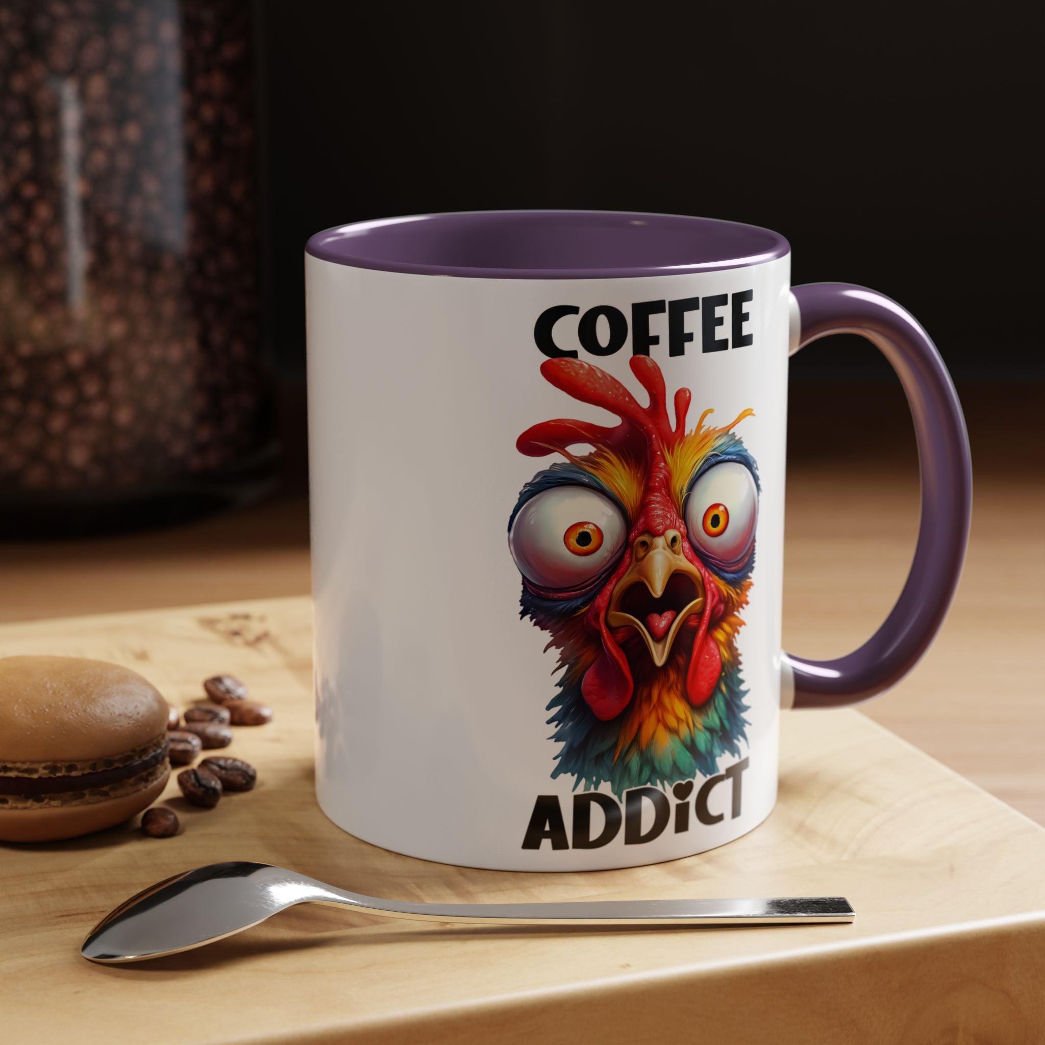 Coffee Addict – Perplexed Chicken Mug