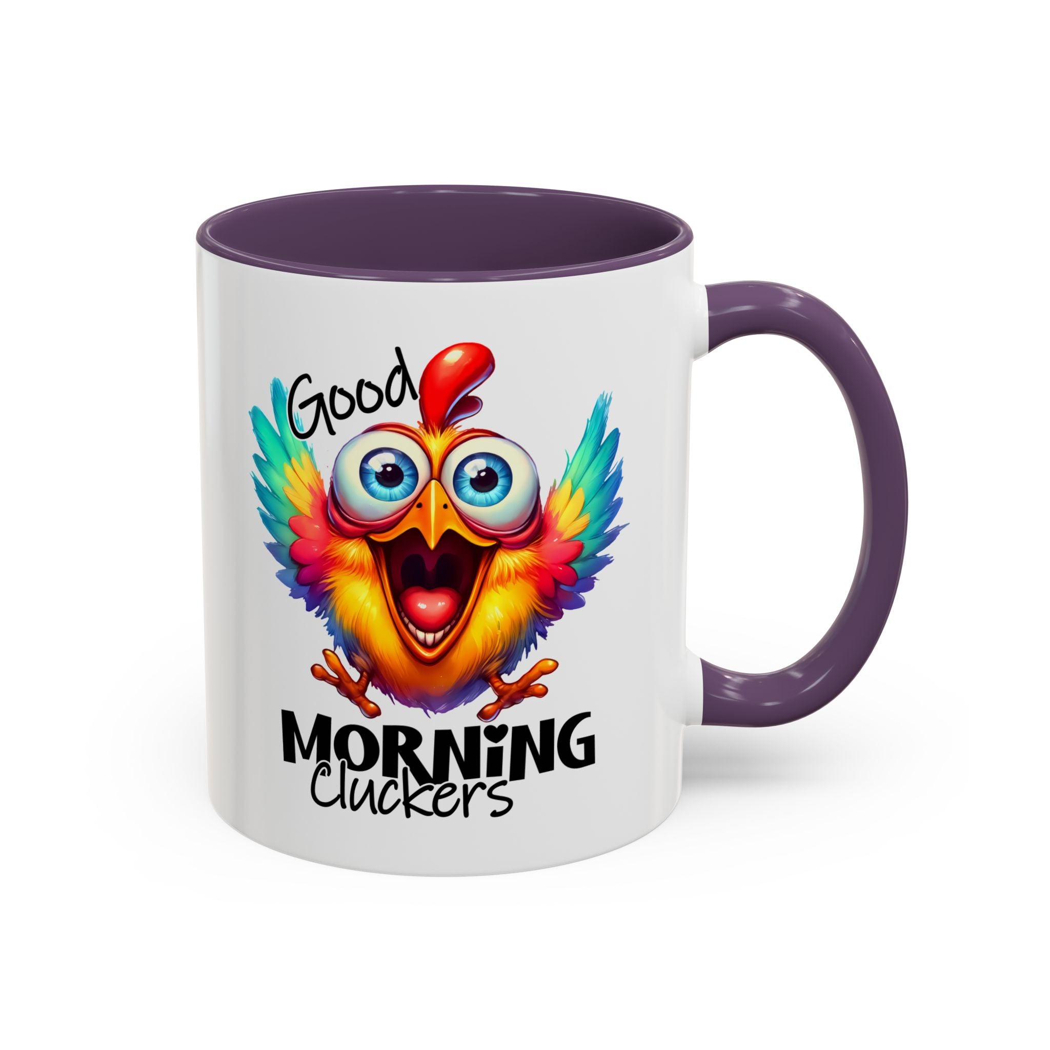 Good Morning Cluckers – Cheerful Chicken Mug