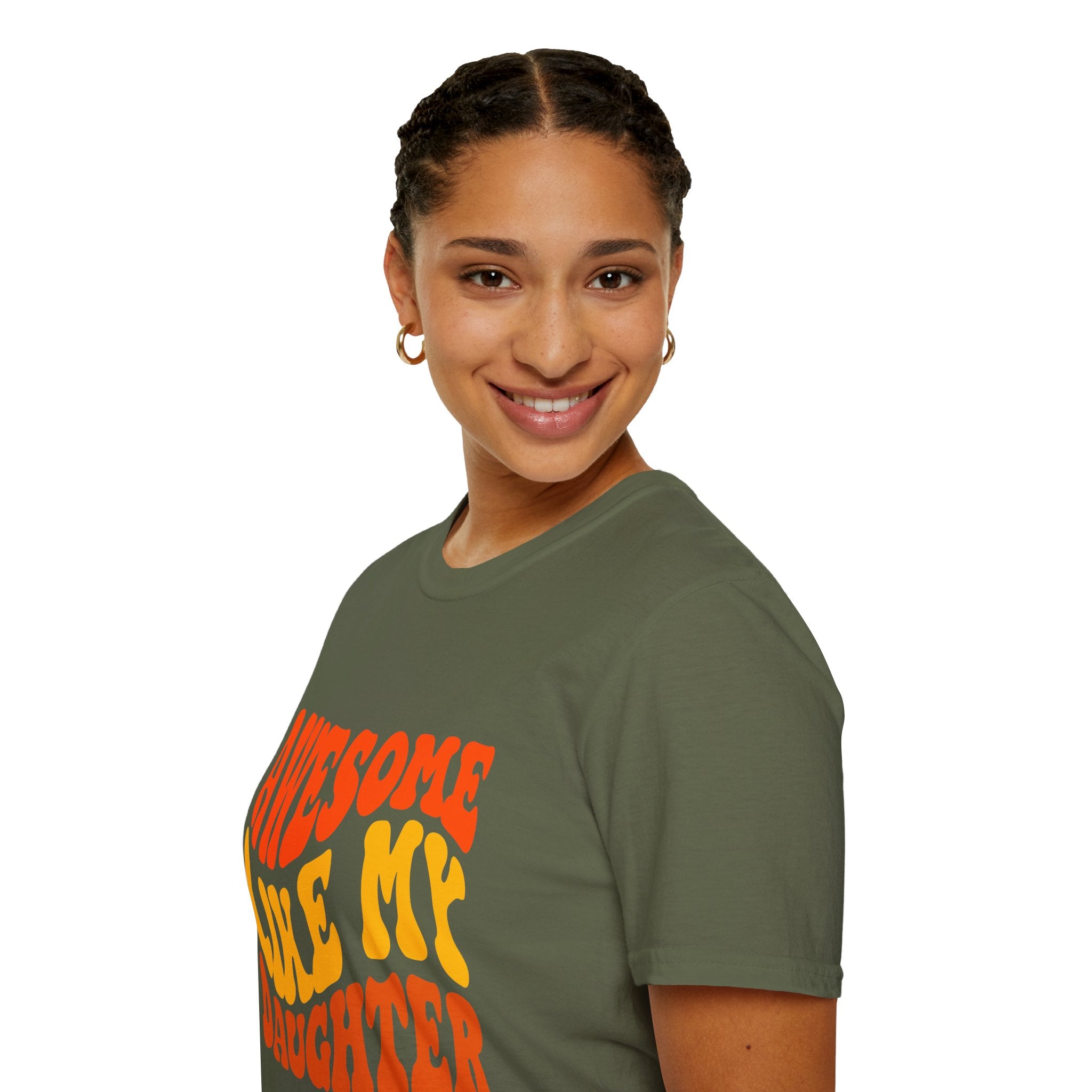 Awesome Like My Daughter T-Shirt – Funny Dad & Mom Graphic Tee, Proud Parent Shirt, Unisex Family Gift Apparel