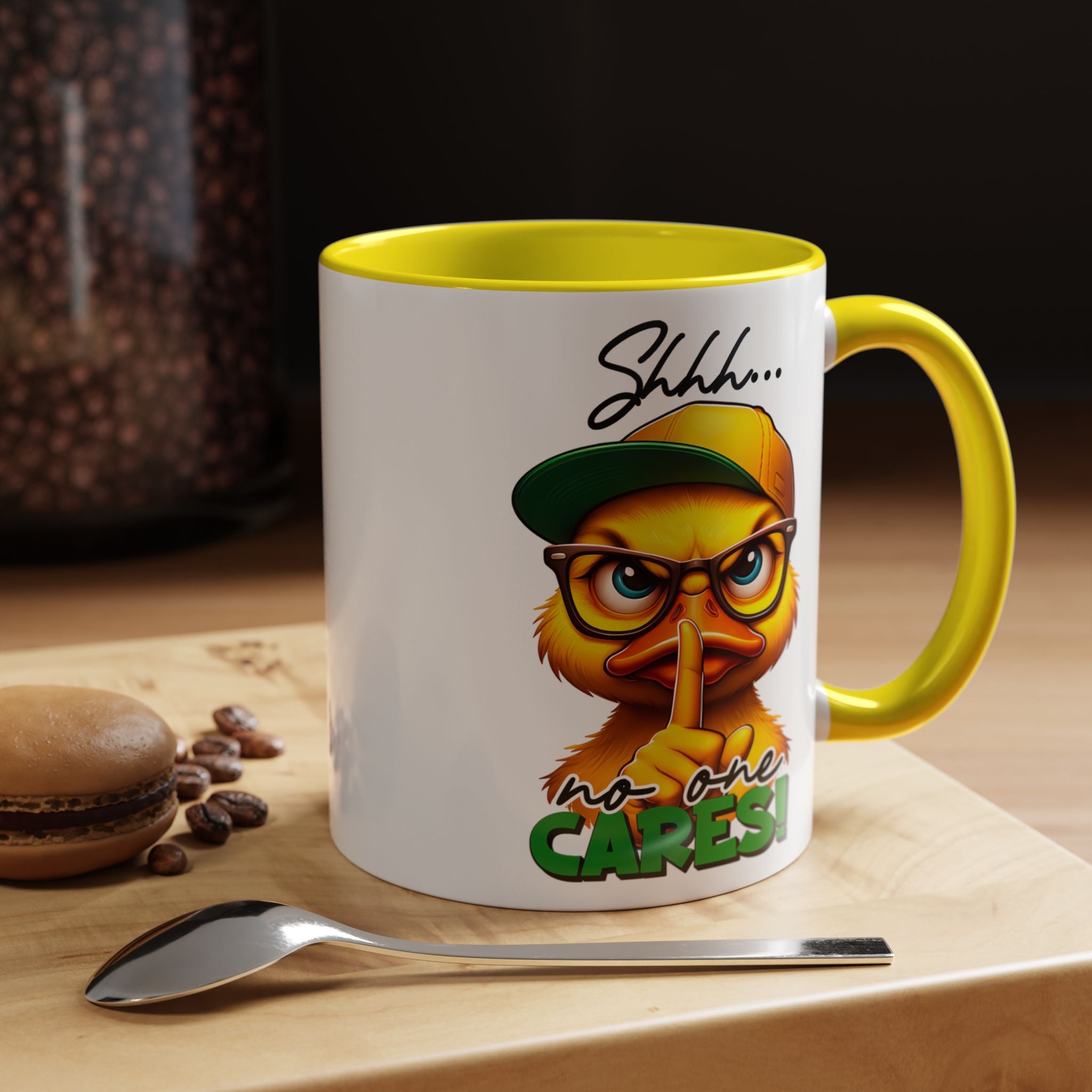 Shhh… No One Cares Duckling Mug
