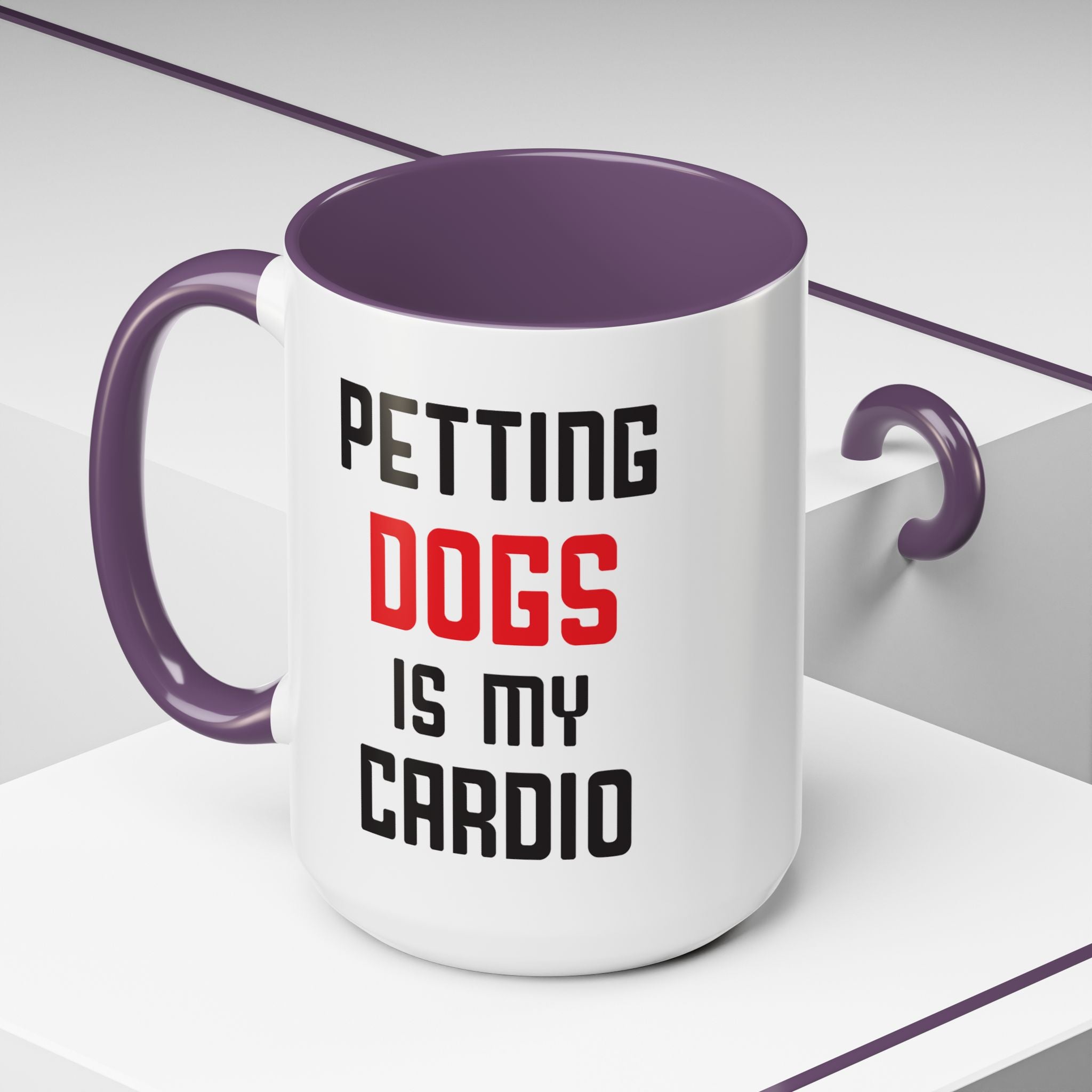 Dog Lover Coffee Mug – 11oz & 15oz Funny Pet Quote, Colorful Interior