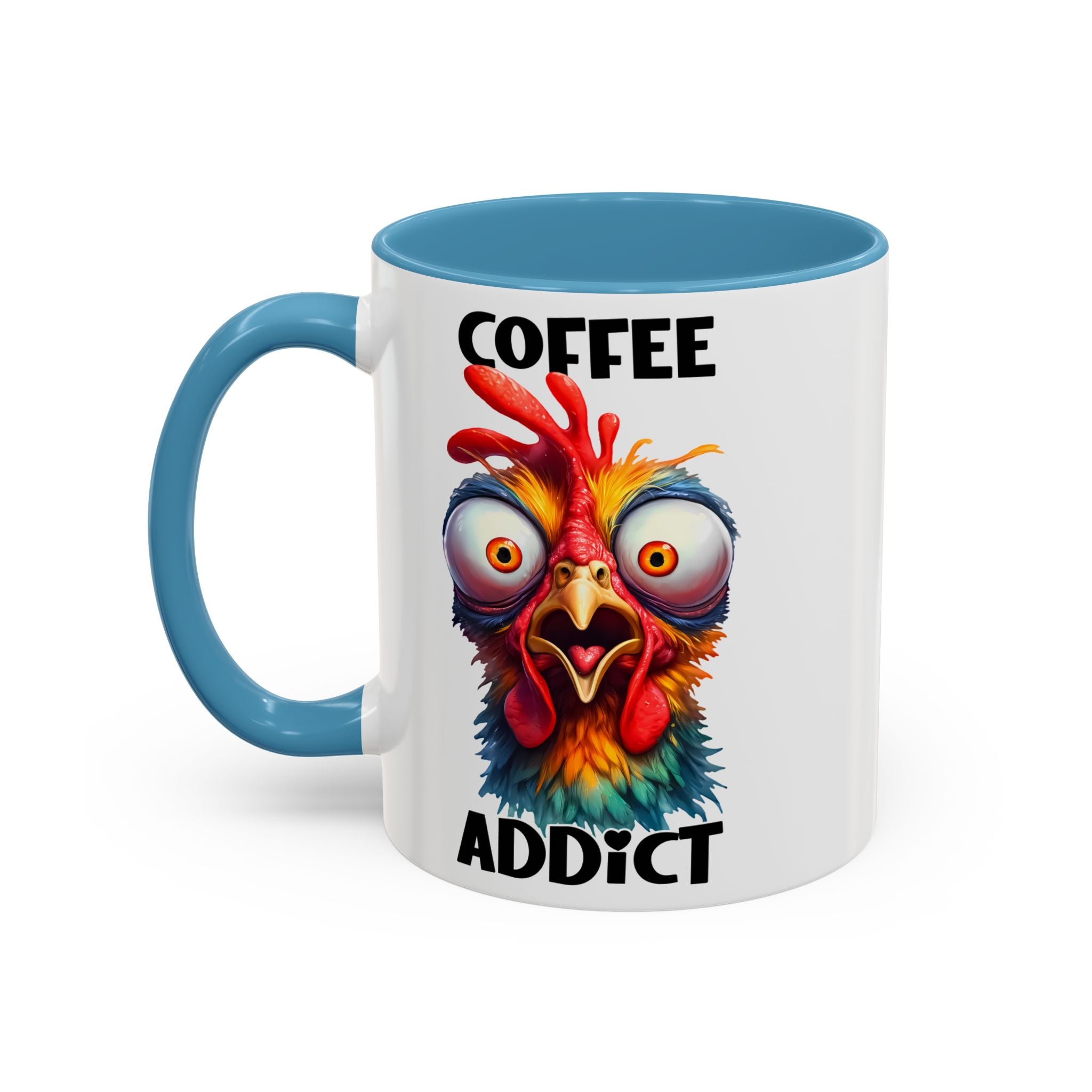 Coffee Addict – Perplexed Chicken Mug