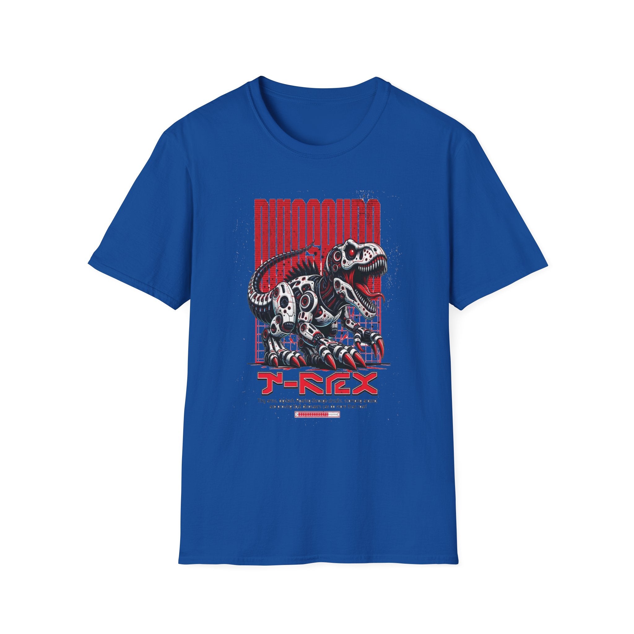 T-Rex Loading – Red Mechanical Dino Tee