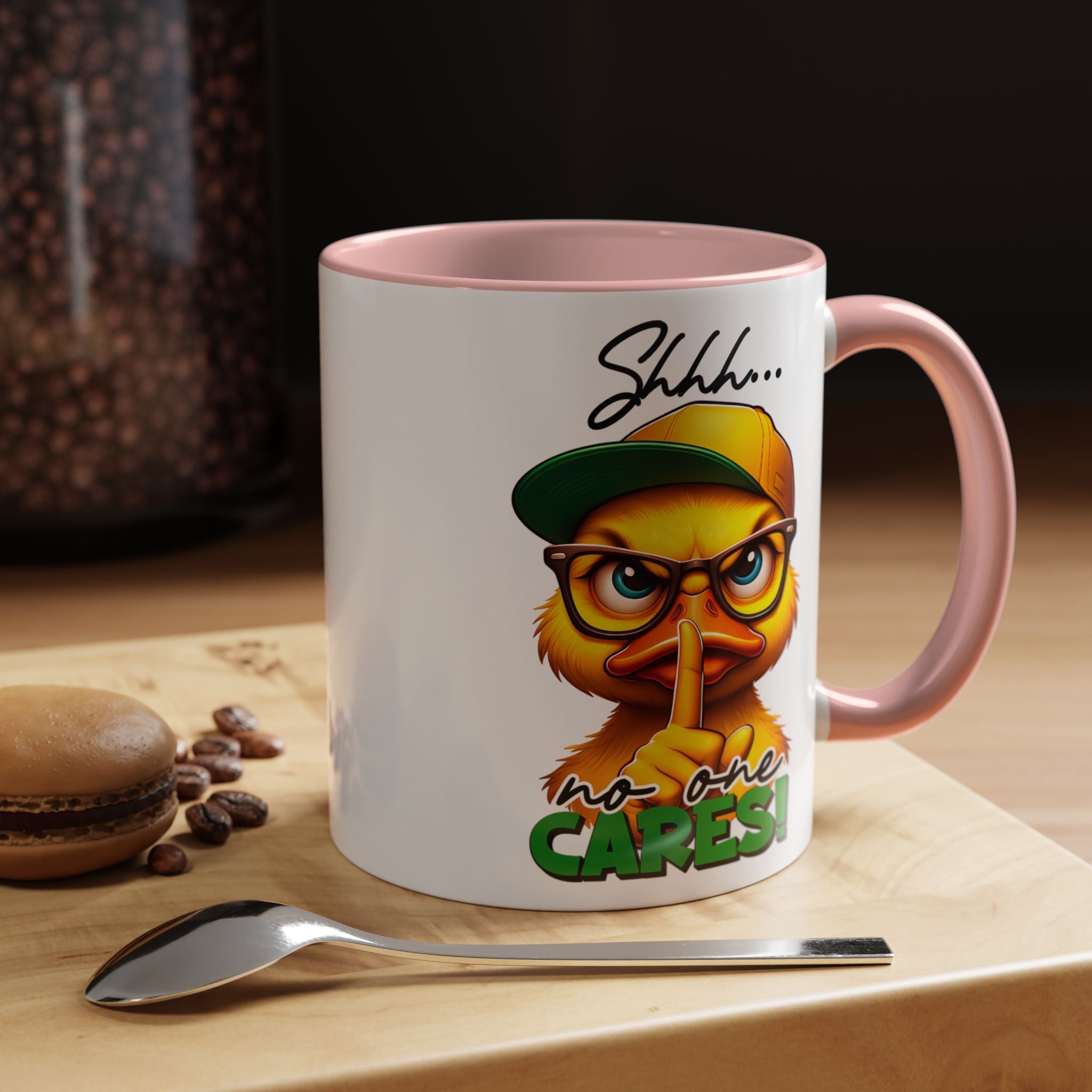 Shhh… No One Cares Duckling Mug