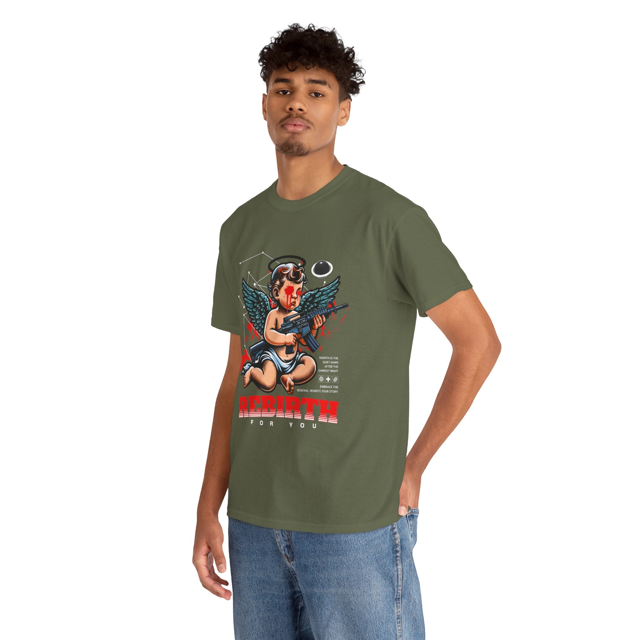 "Divine Angel" - Gothic Engraving T-Shirt Design