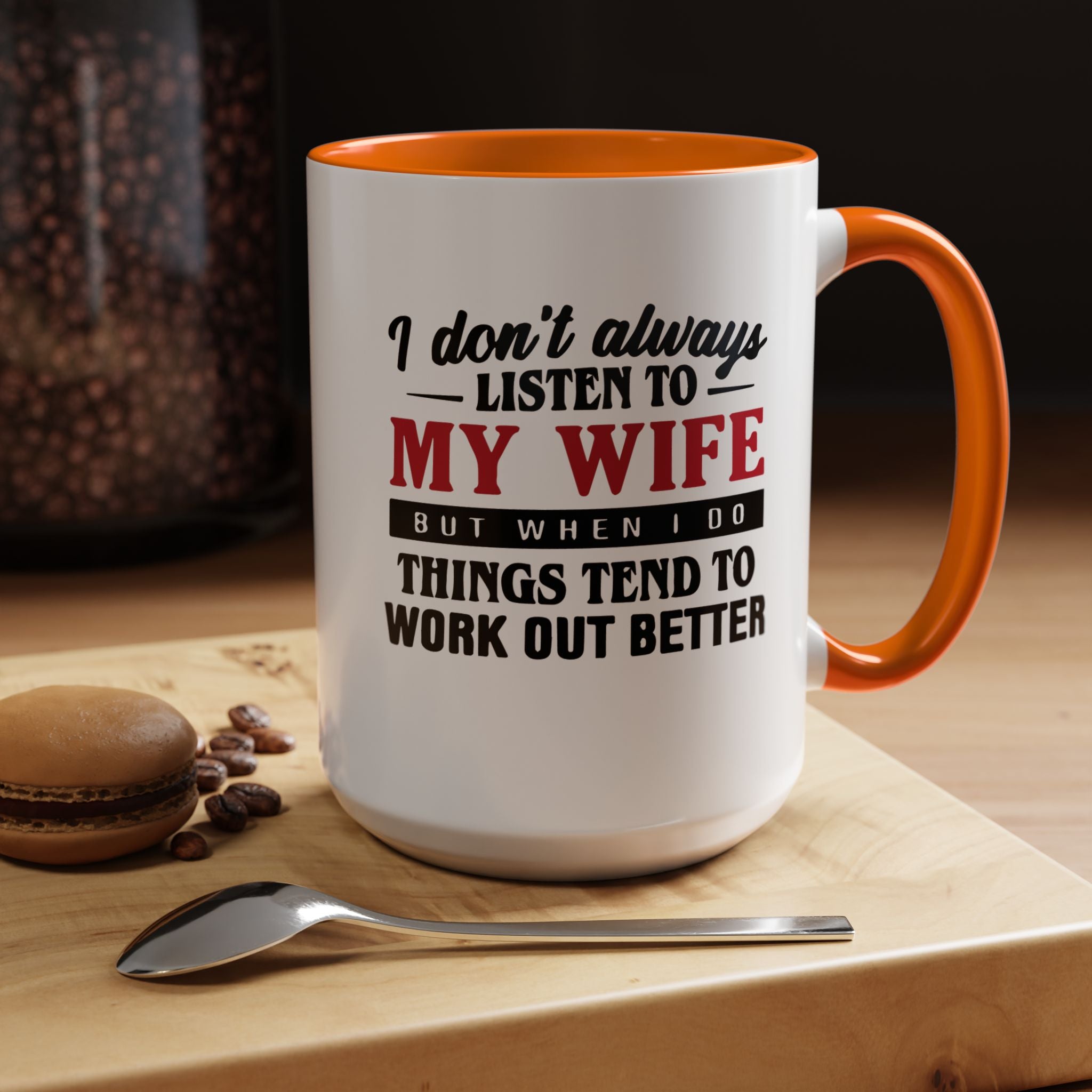 Funny Husband Coffee Mug – 11oz & 15oz Humor Quote, Colorful Interior