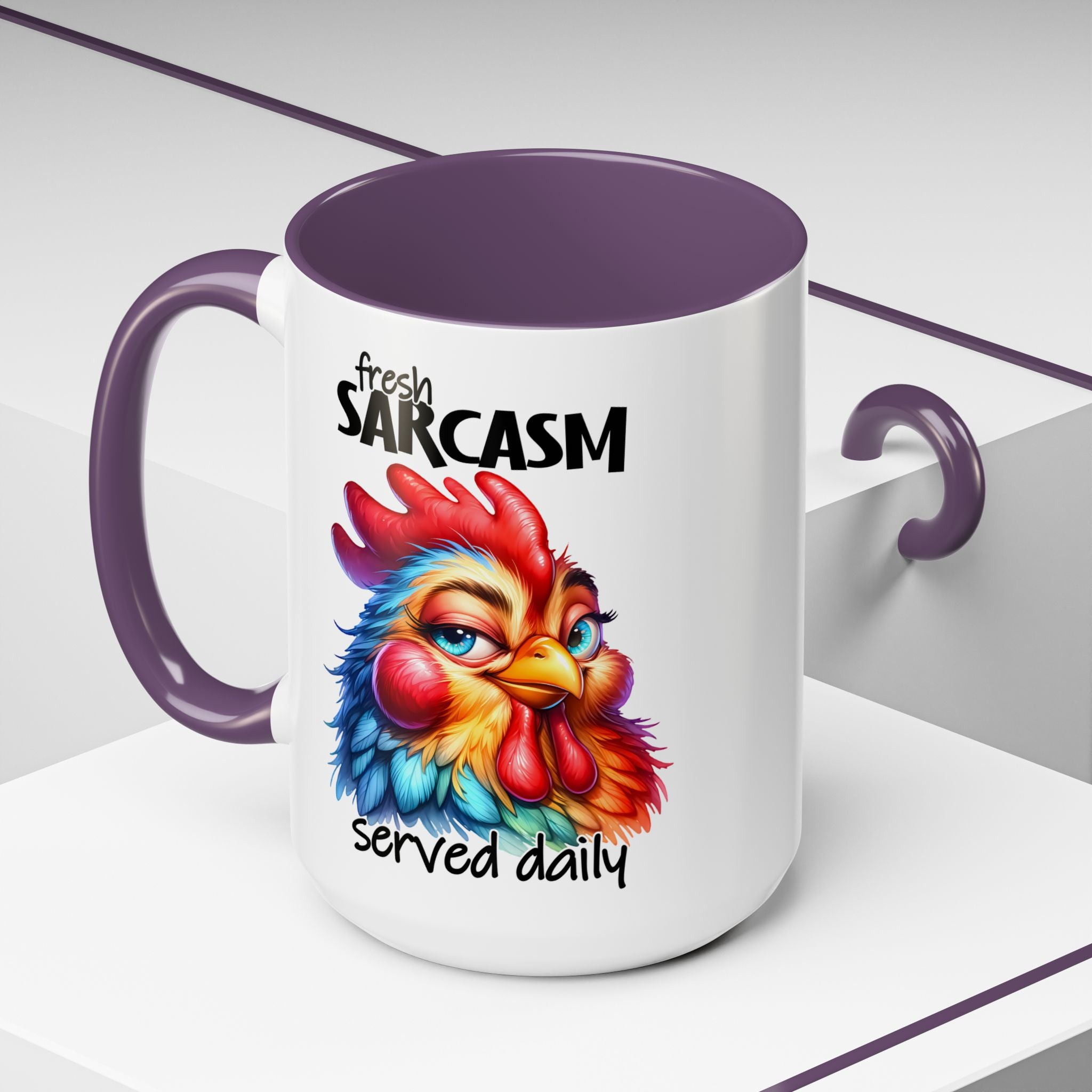 Fresh Sarcasm Served Daily – Chubby Chicken Mug