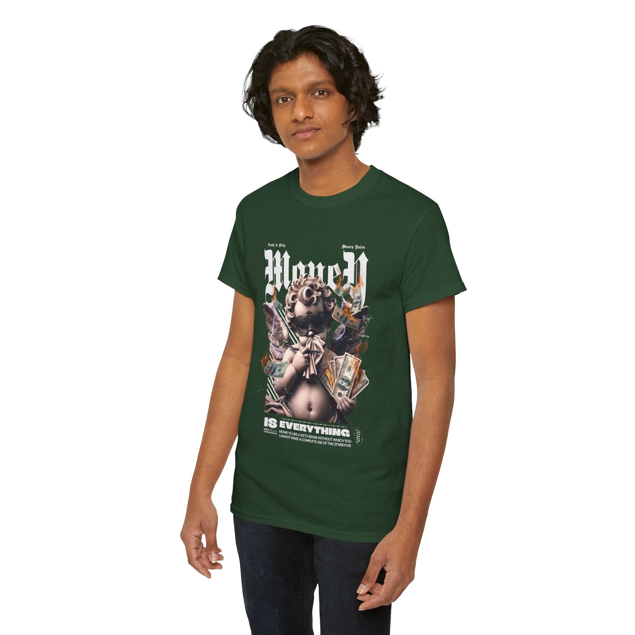 Money is Everything: Opulent Cherub Streetwear Design