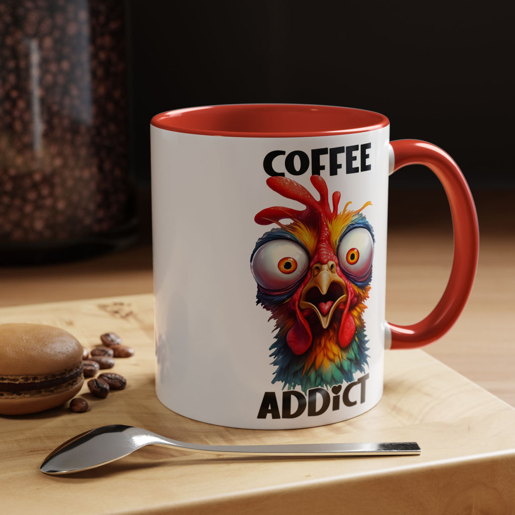 Coffee Addict – Perplexed Chicken Mug