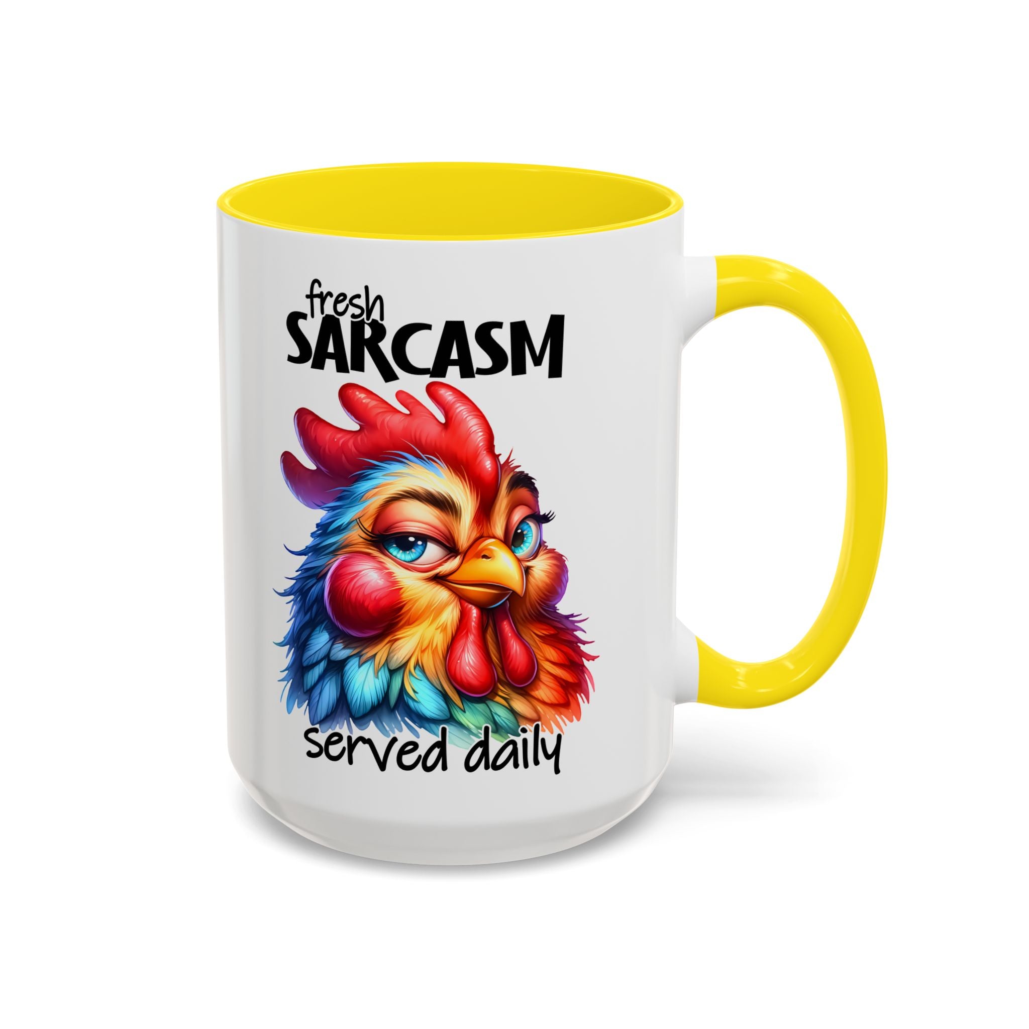 Fresh Sarcasm Served Daily – Chubby Chicken Mug