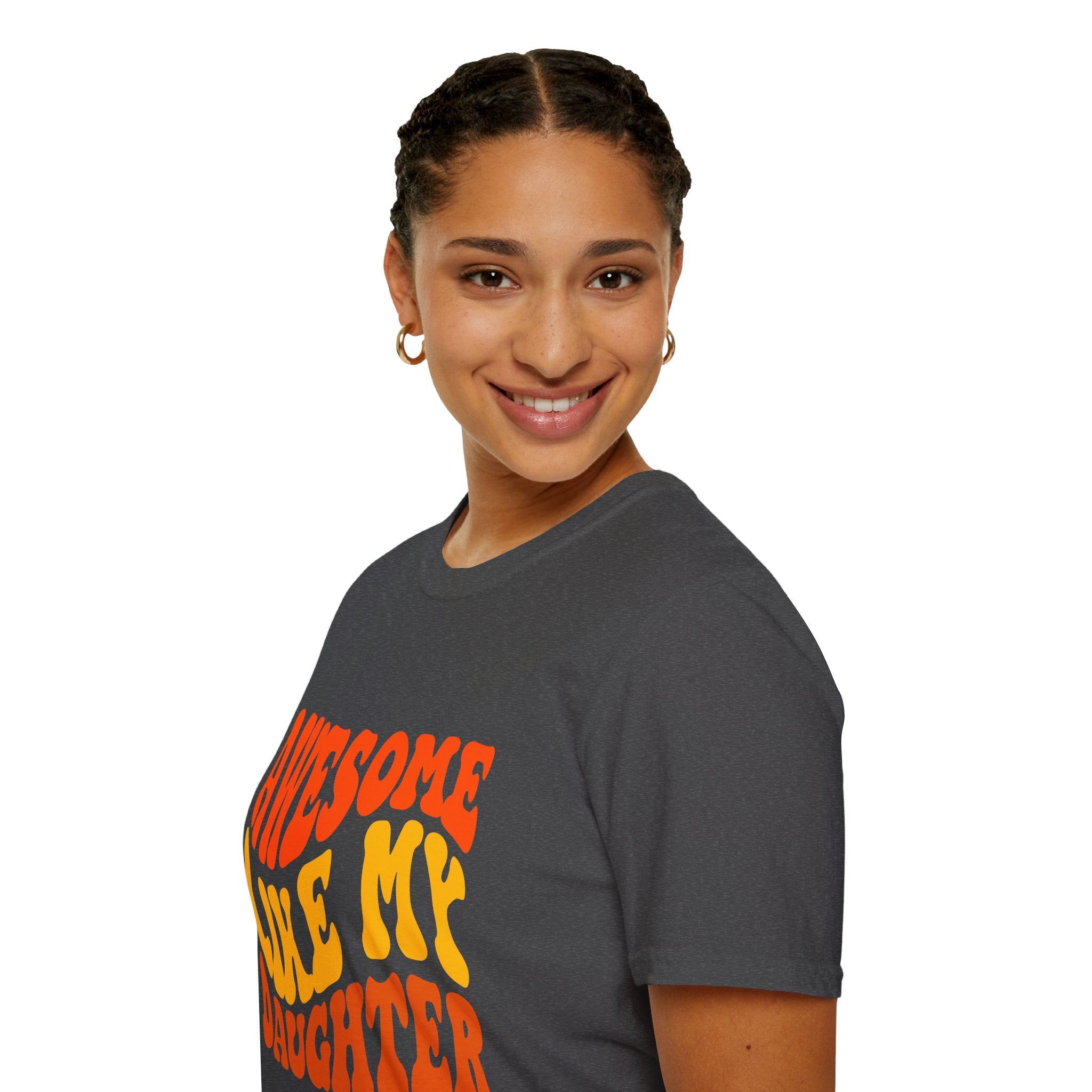 Awesome Like My Daughter T-Shirt – Funny Dad & Mom Graphic Tee, Proud Parent Shirt, Unisex Family Gift Apparel