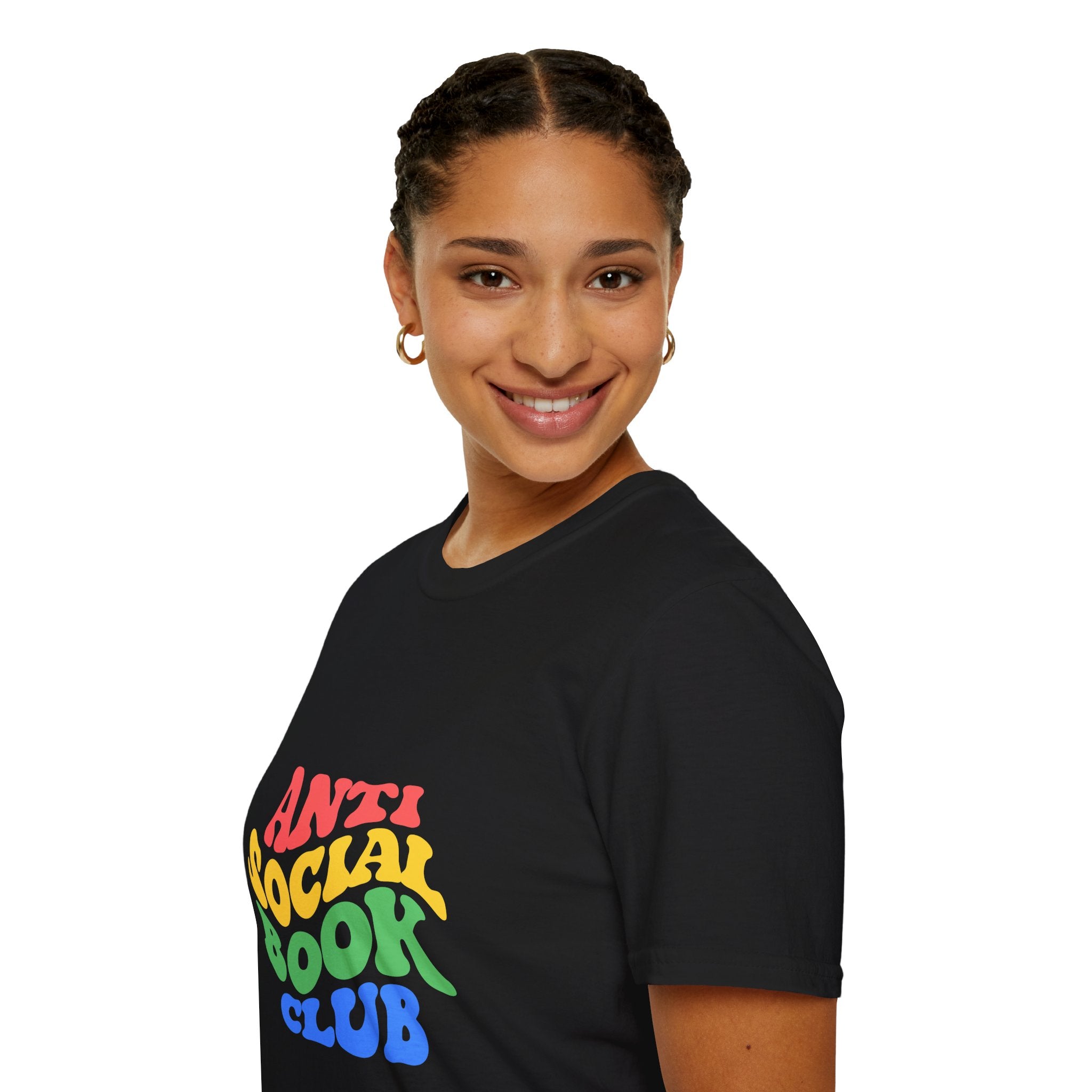 Anti Social Book Club T-Shirt – Funny Reading Graphic Tee, Introvert Book Lover Shirt, Unisex Literary