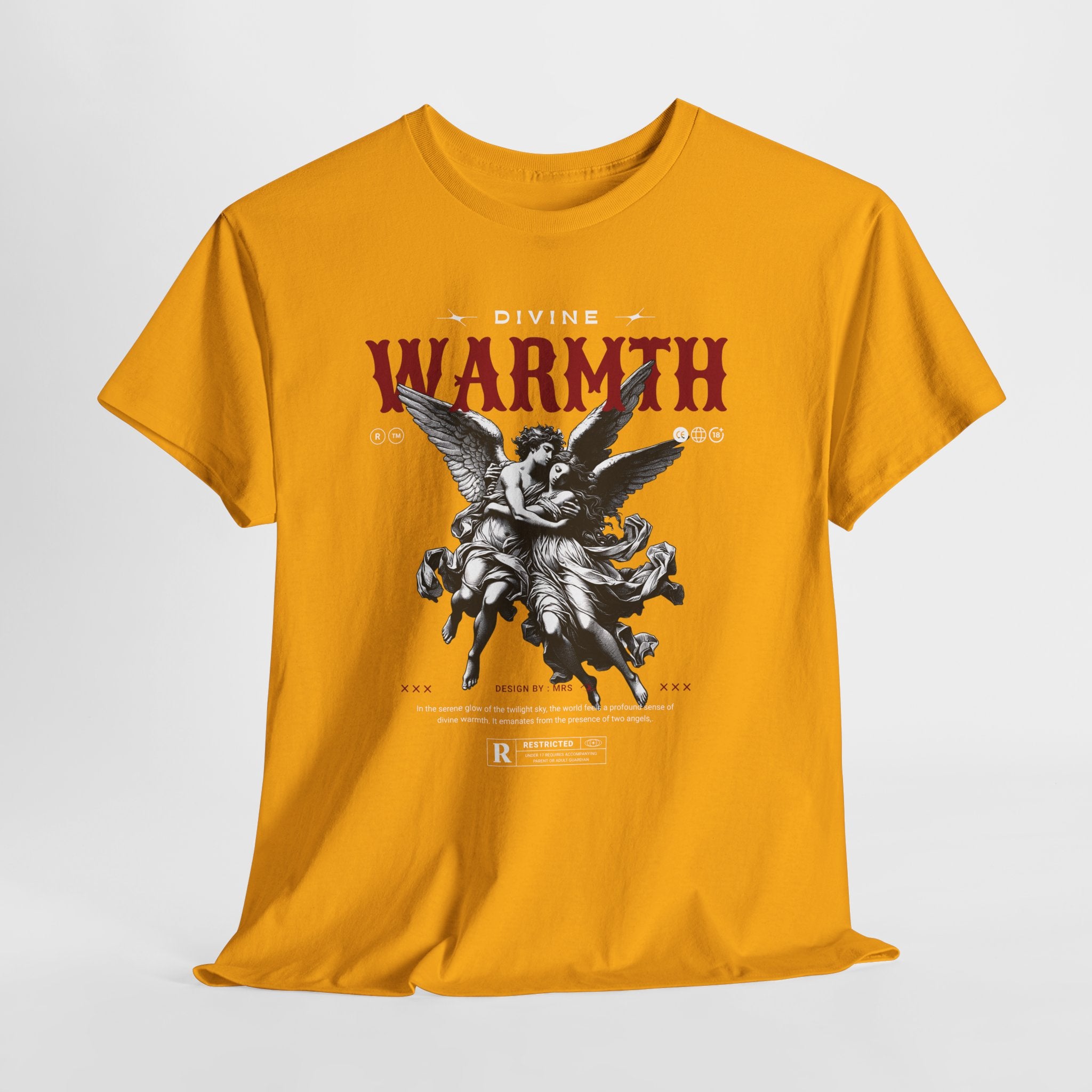 Divine Warmth: Angelic Embrace T-Shirt Design
