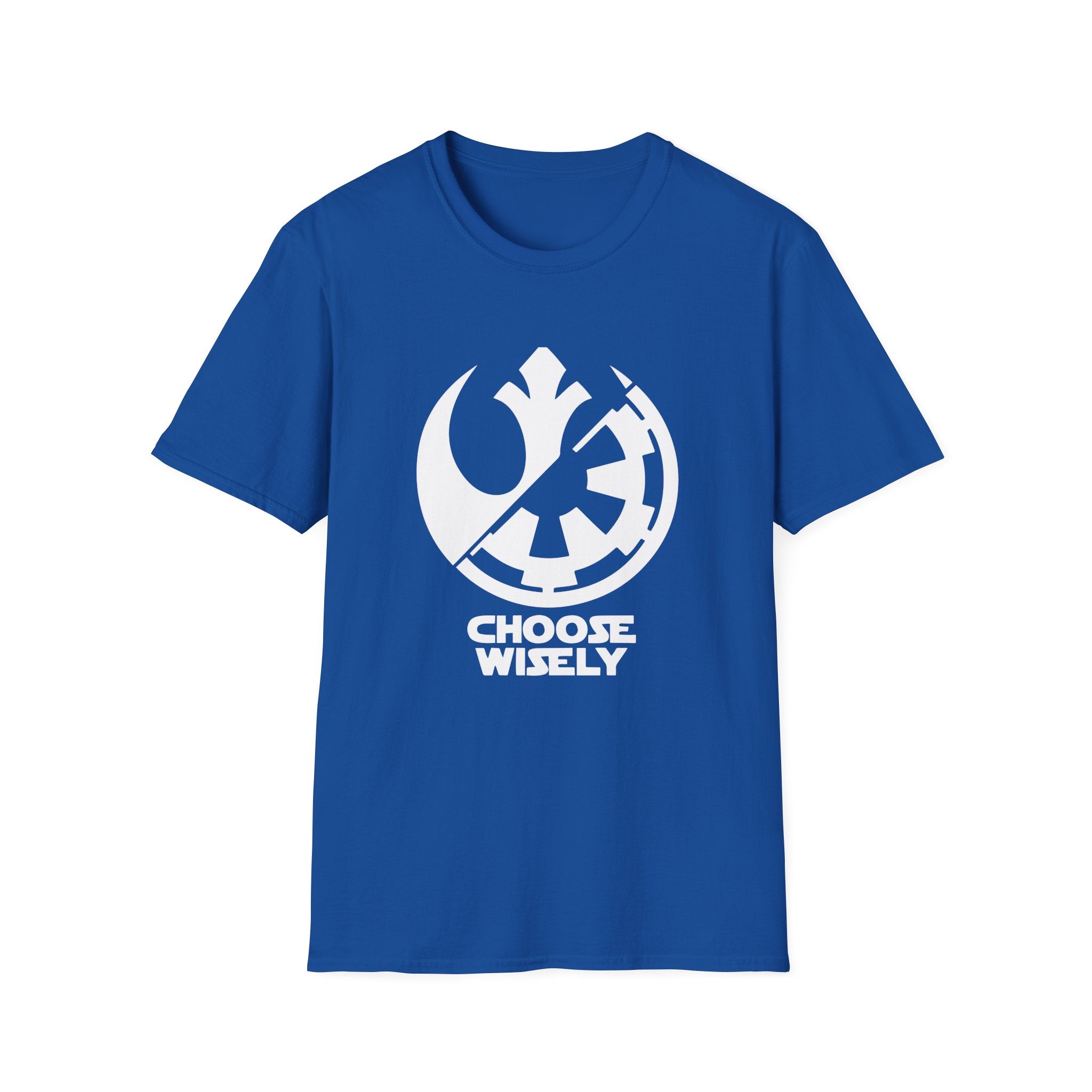 Choose Wisely – Jedi & First Order Split Logo Tee