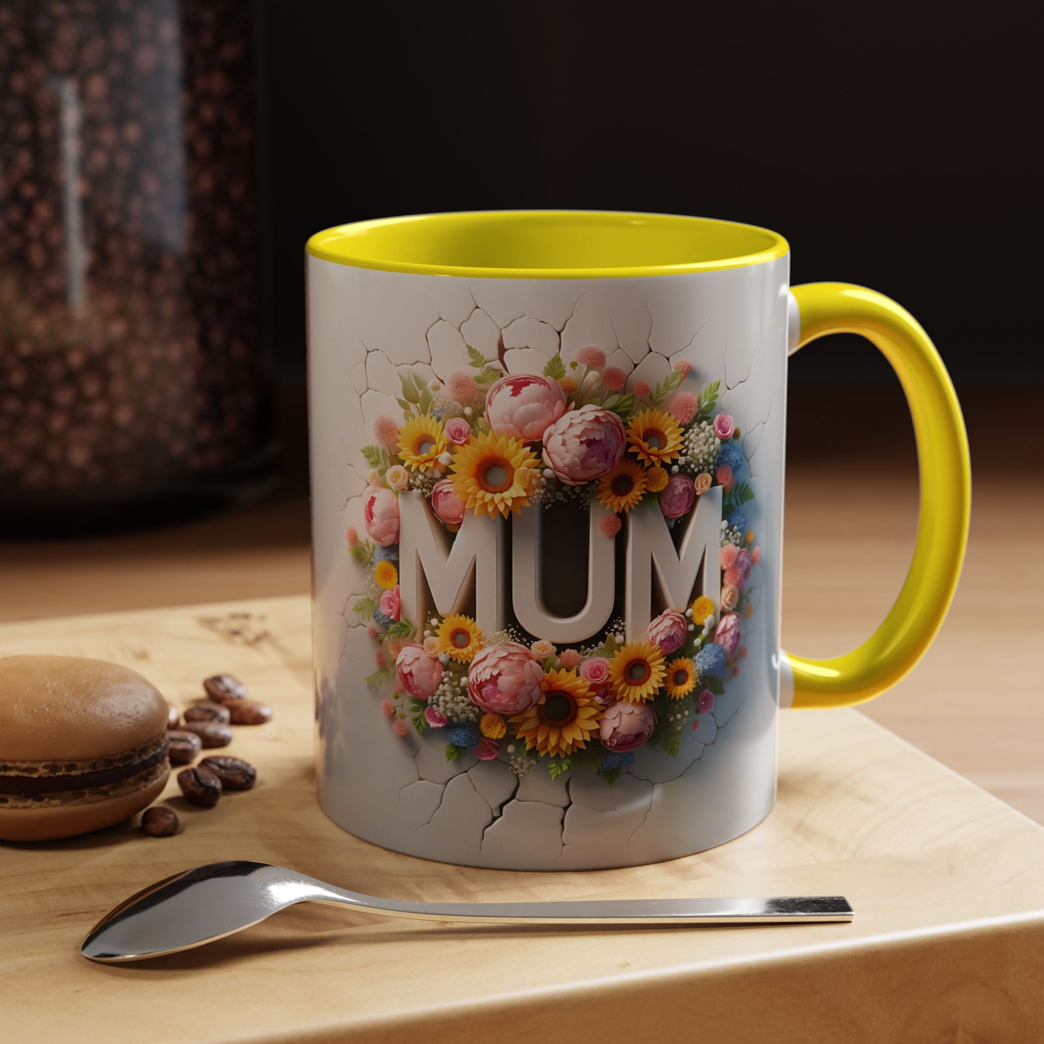 Love Mum Floral Coffee Mug