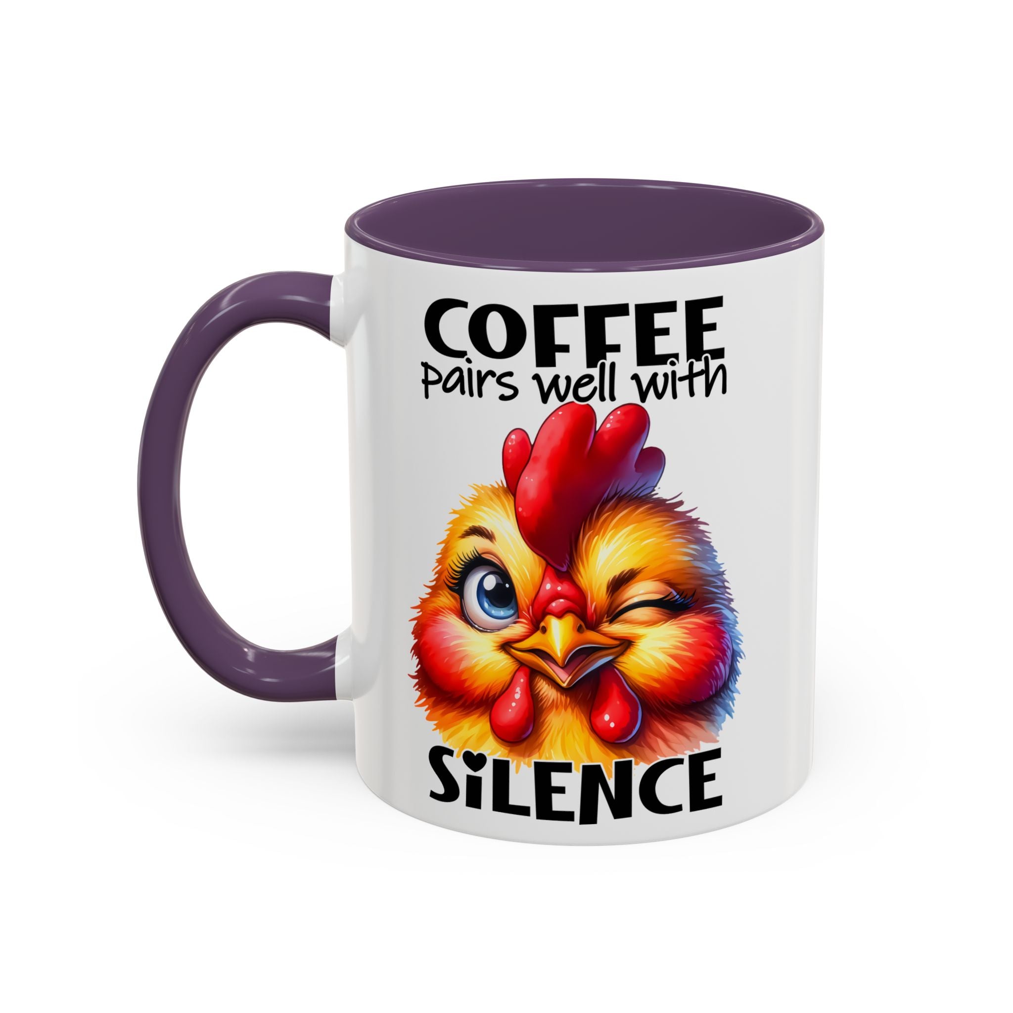 Coffee Pairs Well with Silence – Winking Chick Mug