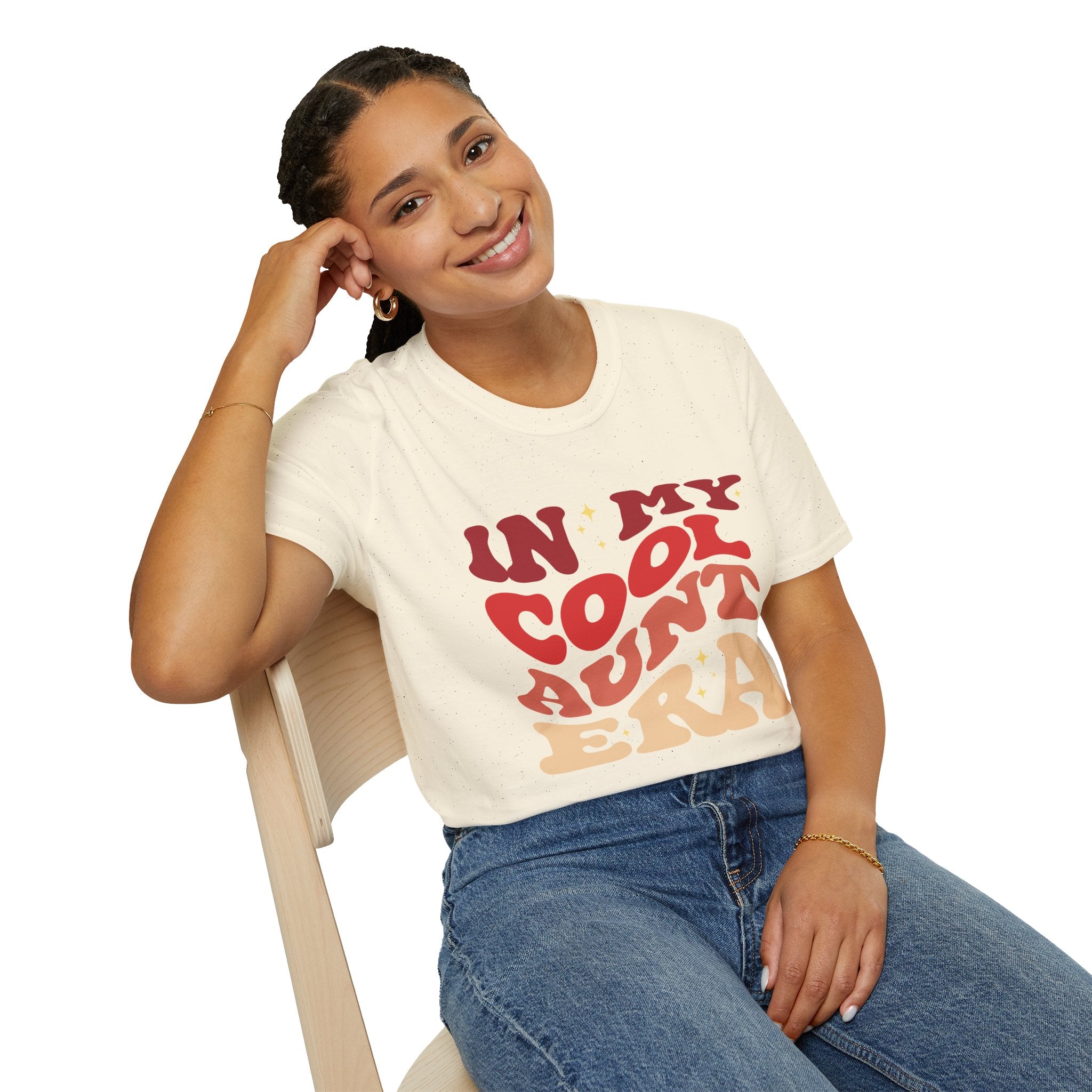 Cool Aunt T-Shirt – “In My Cool Aunt Era” Fun Auntie Gift Tee for Birthdays, Family Gatherings, and Everyday Wear